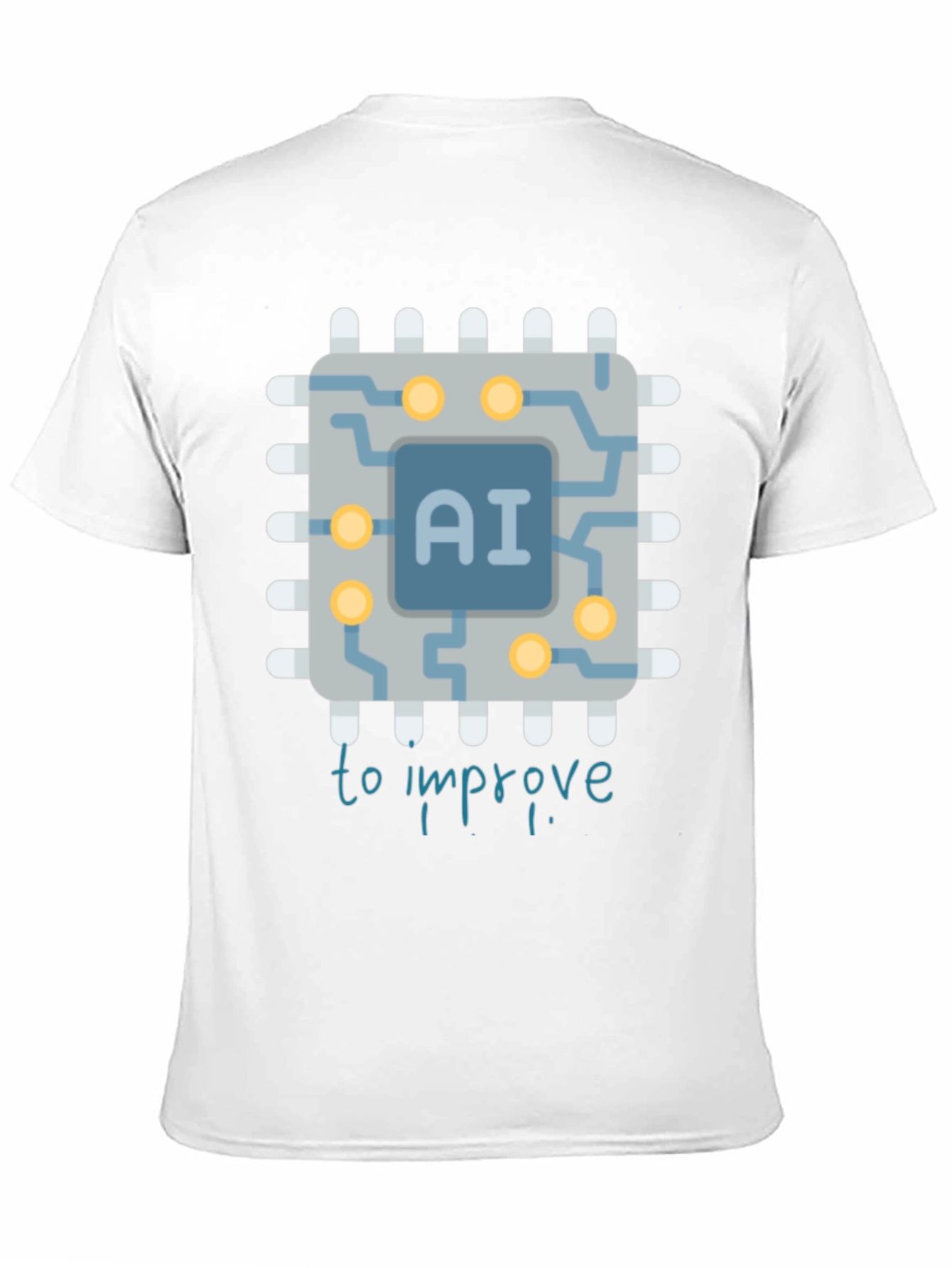 AI Improvement Graphic Tee - Black