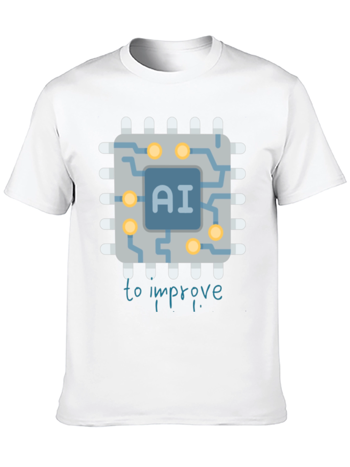 AI Improvement Graphic Tee - Black