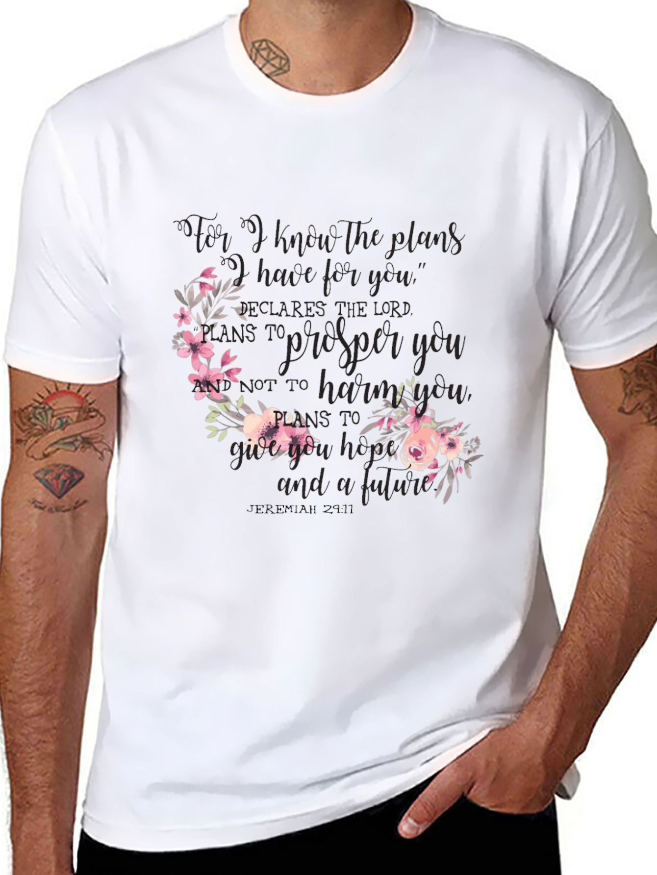 Floral Jeremiah 29:11 Graphic Tee