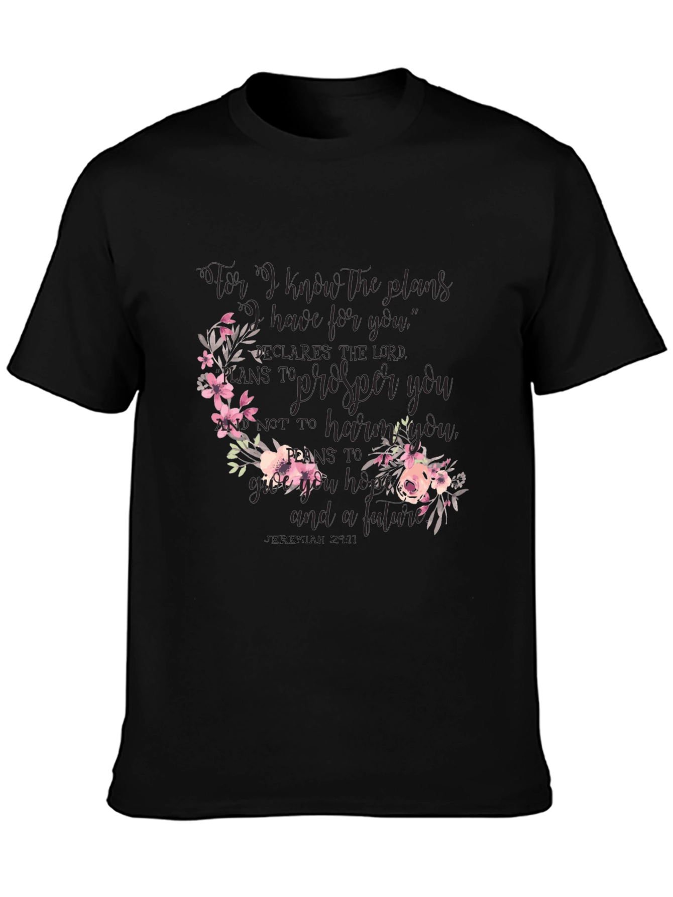 Floral Jeremiah 29:11 Graphic Tee