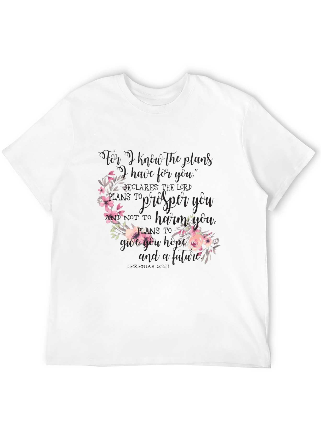 Floral Jeremiah 29:11 Graphic Tee