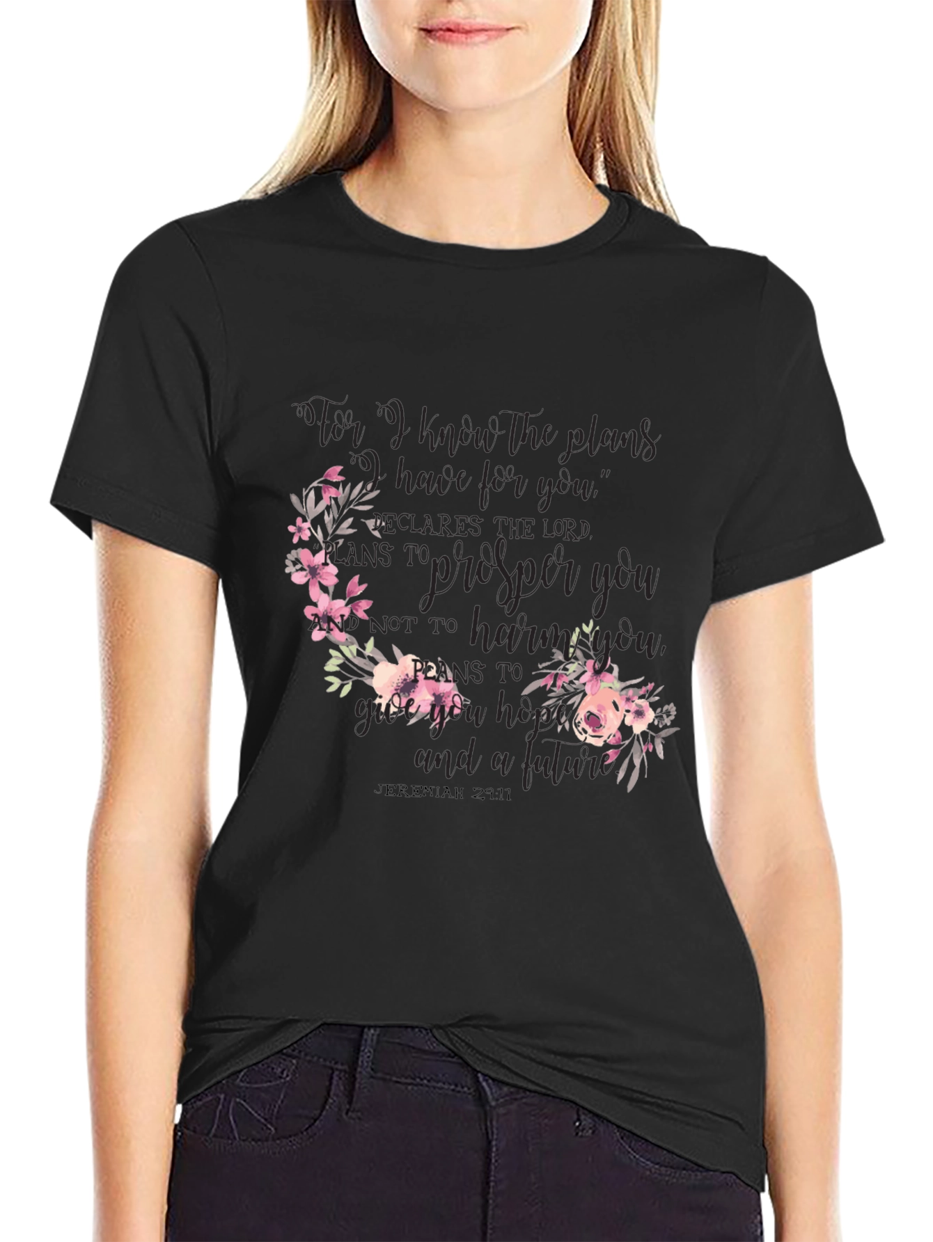 Floral Jeremiah 29:11 Graphic Tee
