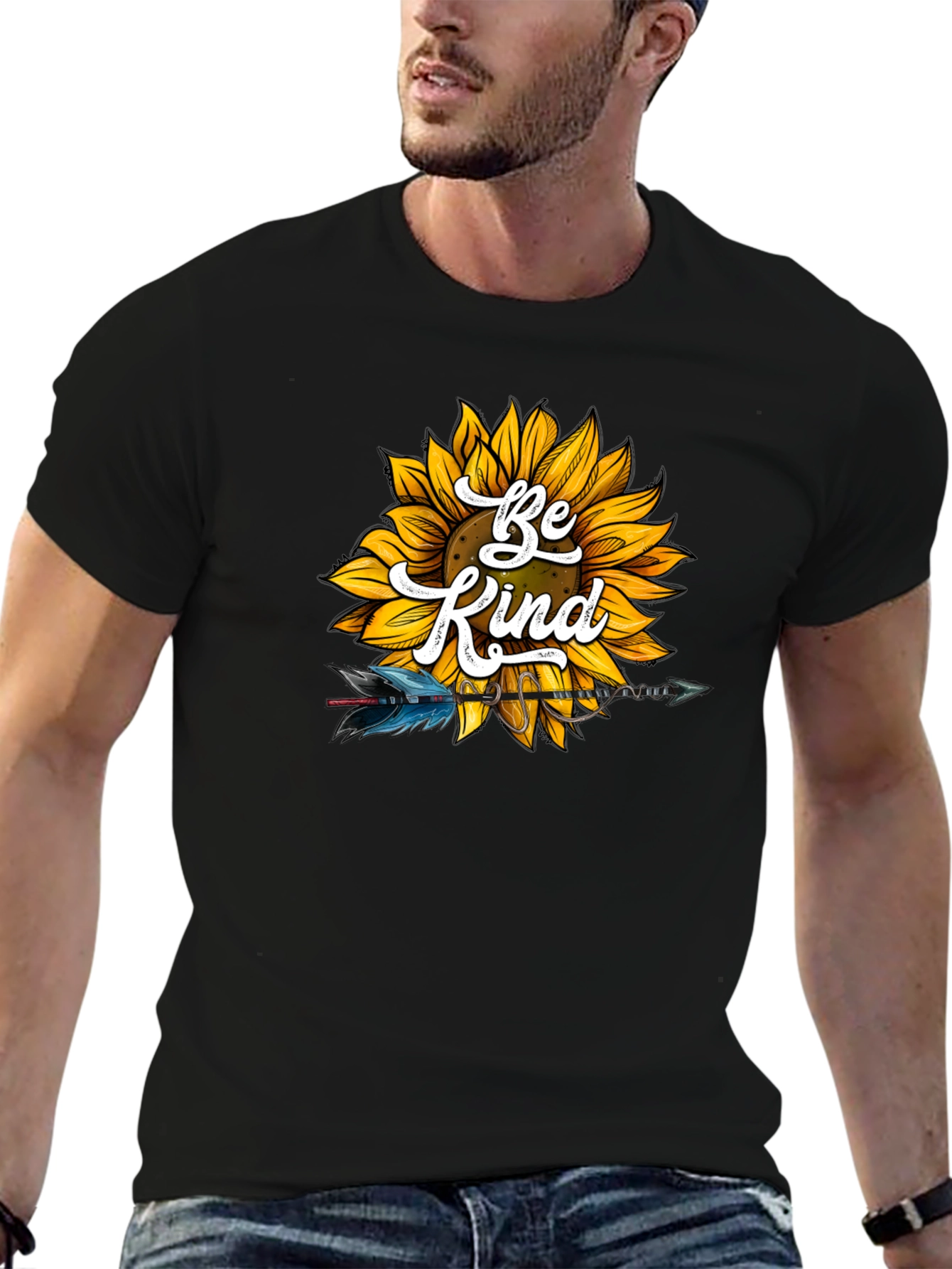 Be Kind Sunflower Arrow T-Shirt