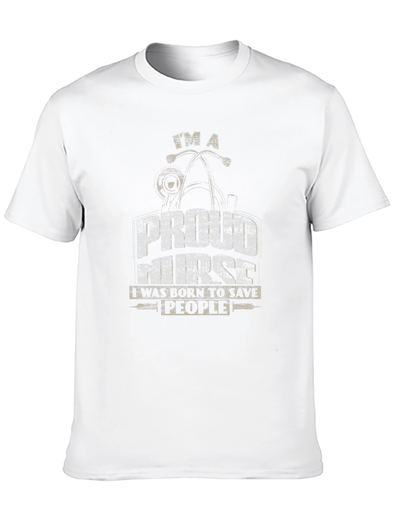 Proud Nurse Black Graphic T-Shirt - Save People Tee