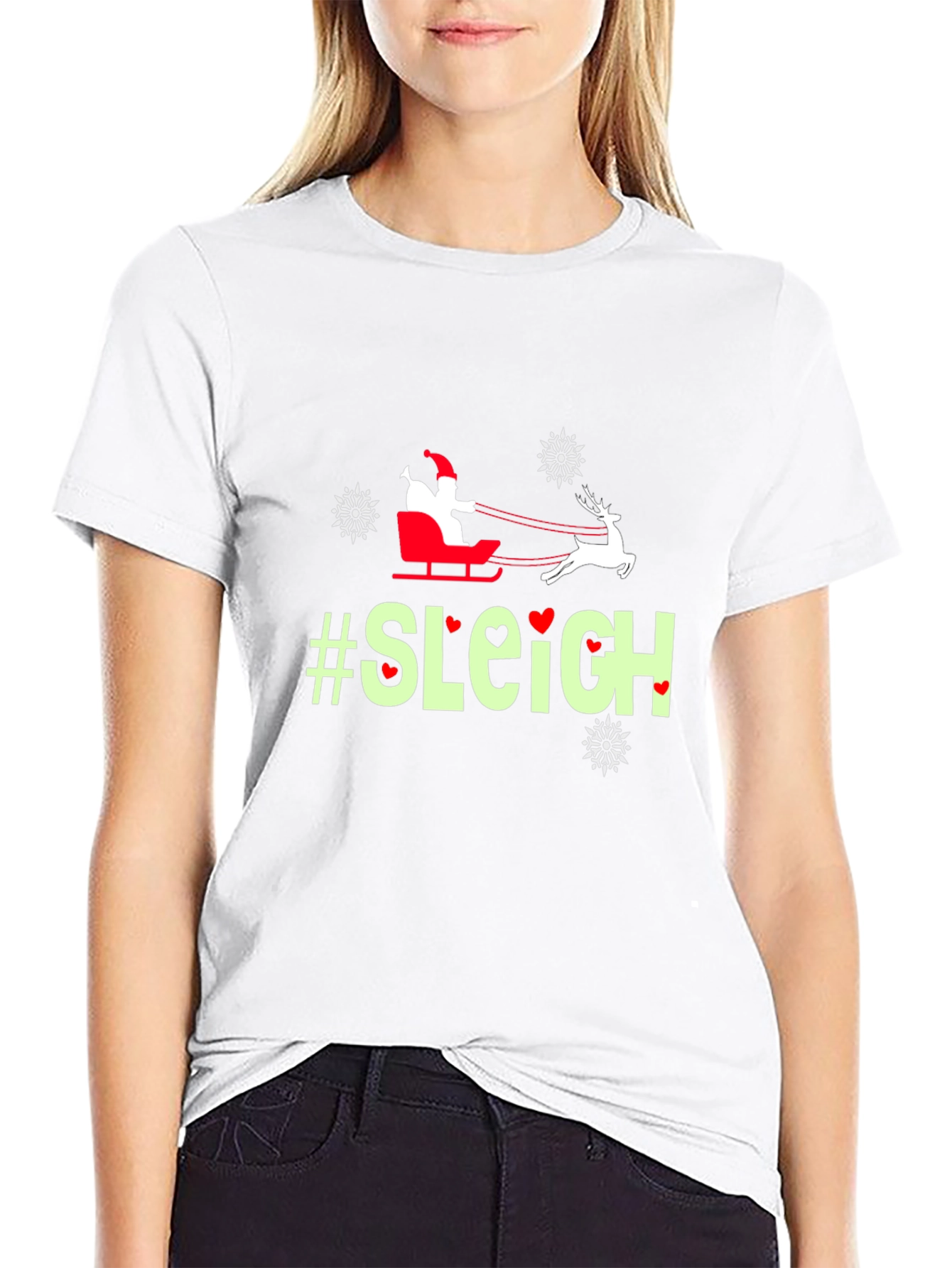 Holiday Cheer T-Shirt - #Sleigh Santa Design