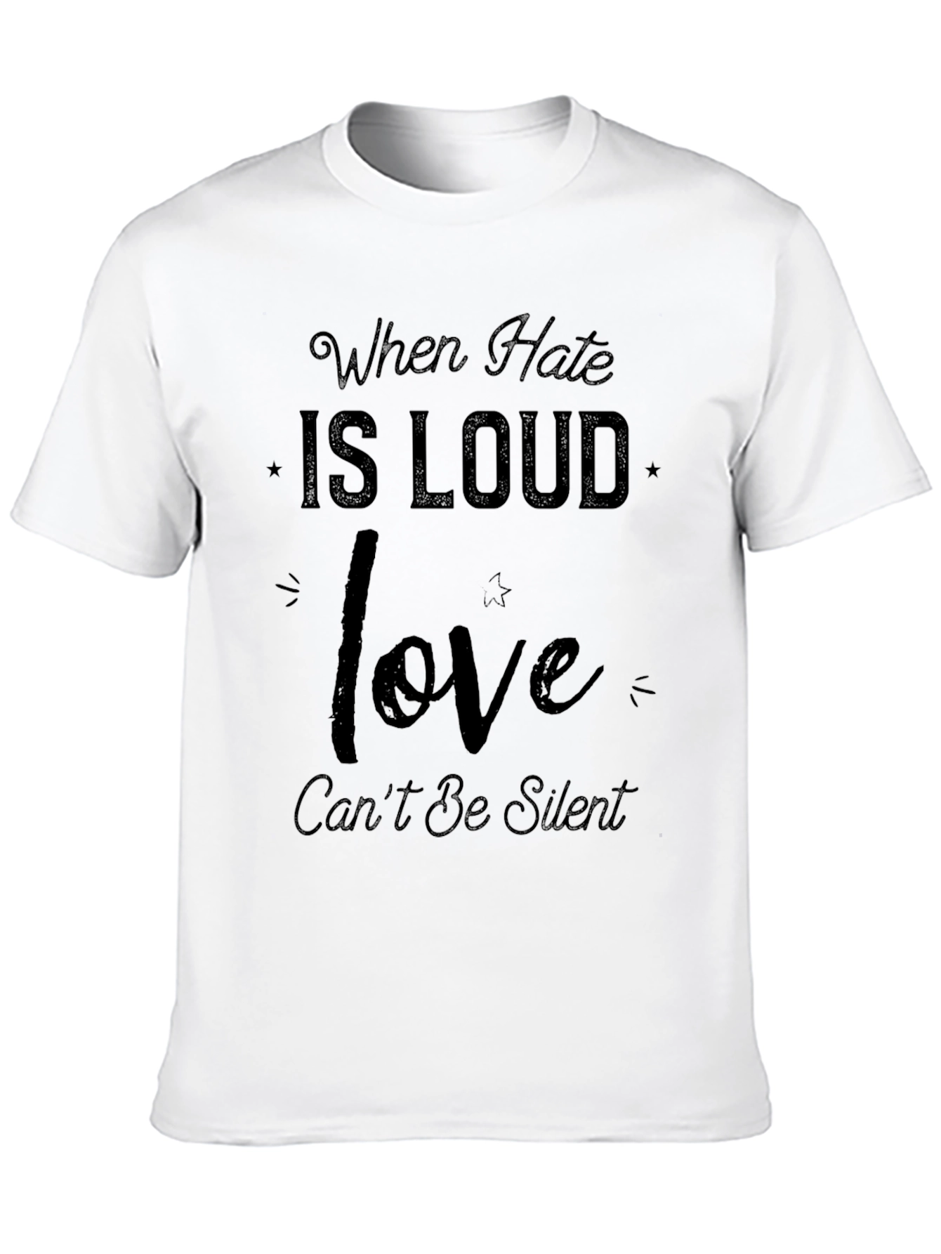 Love Cant Be Silent Graphic T-Shirt