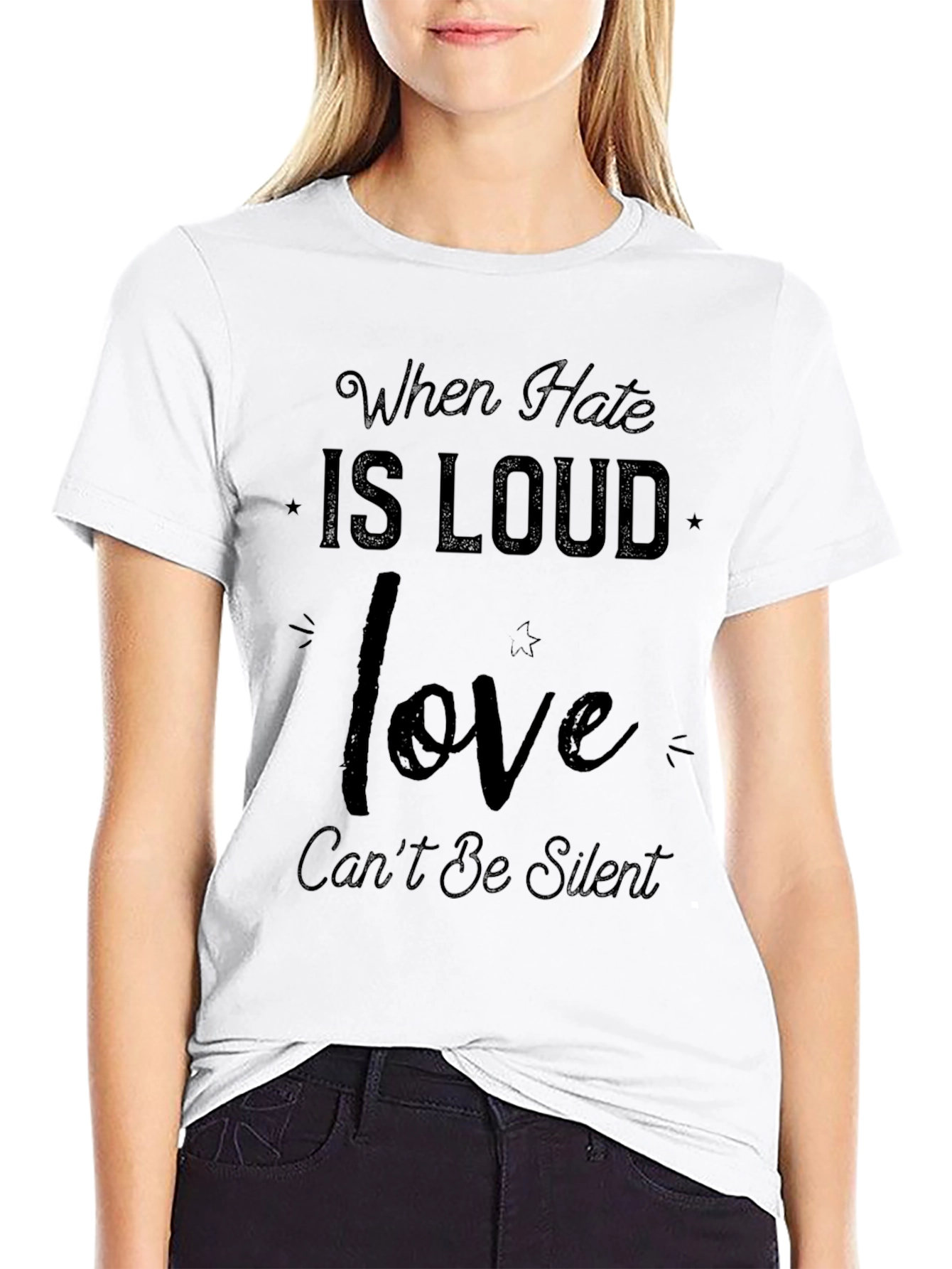 Love Cant Be Silent Graphic T-Shirt