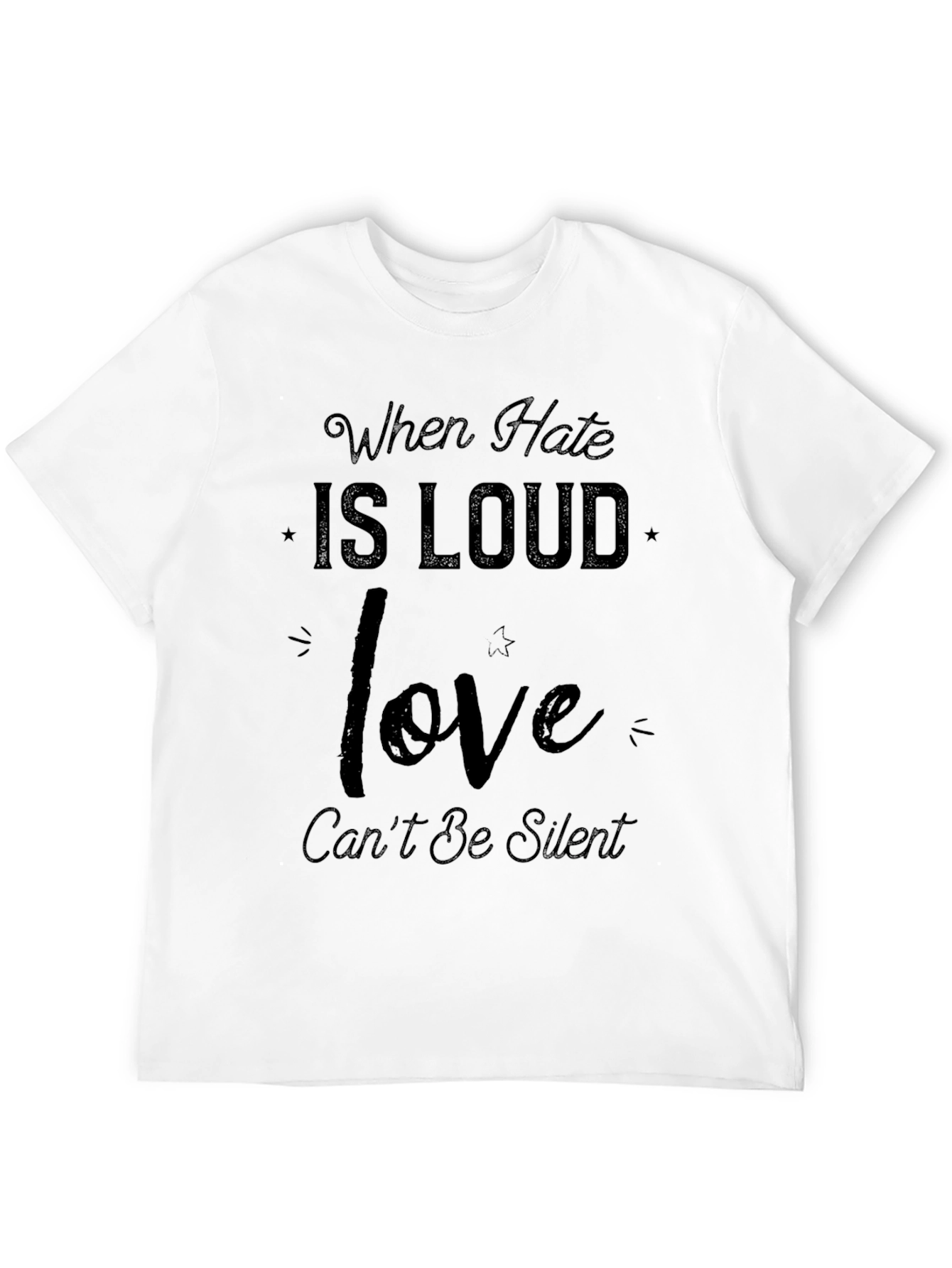 Love Cant Be Silent Graphic T-Shirt