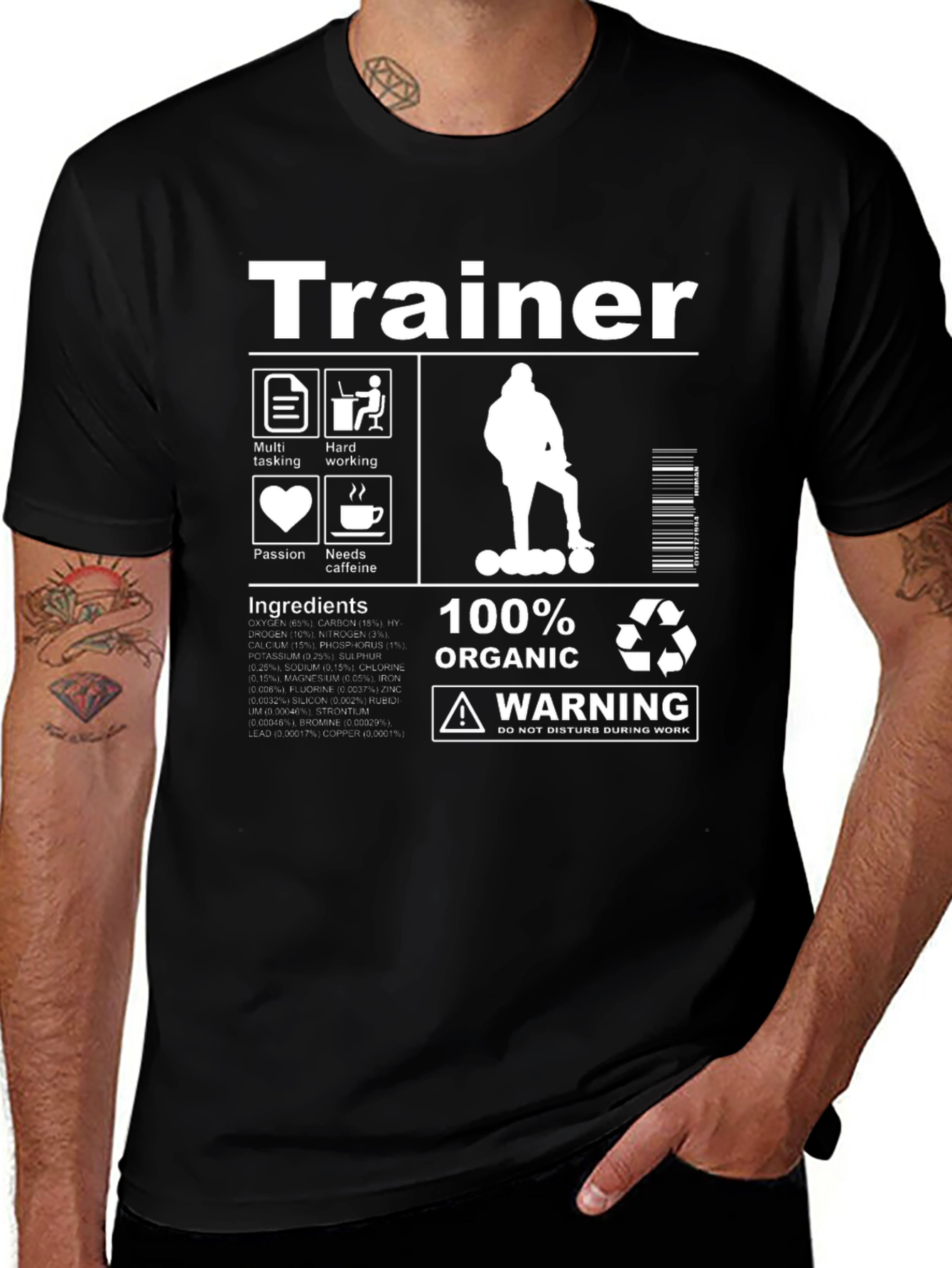 Trainer T-Shirt: 100% Organic Do Not Disturb