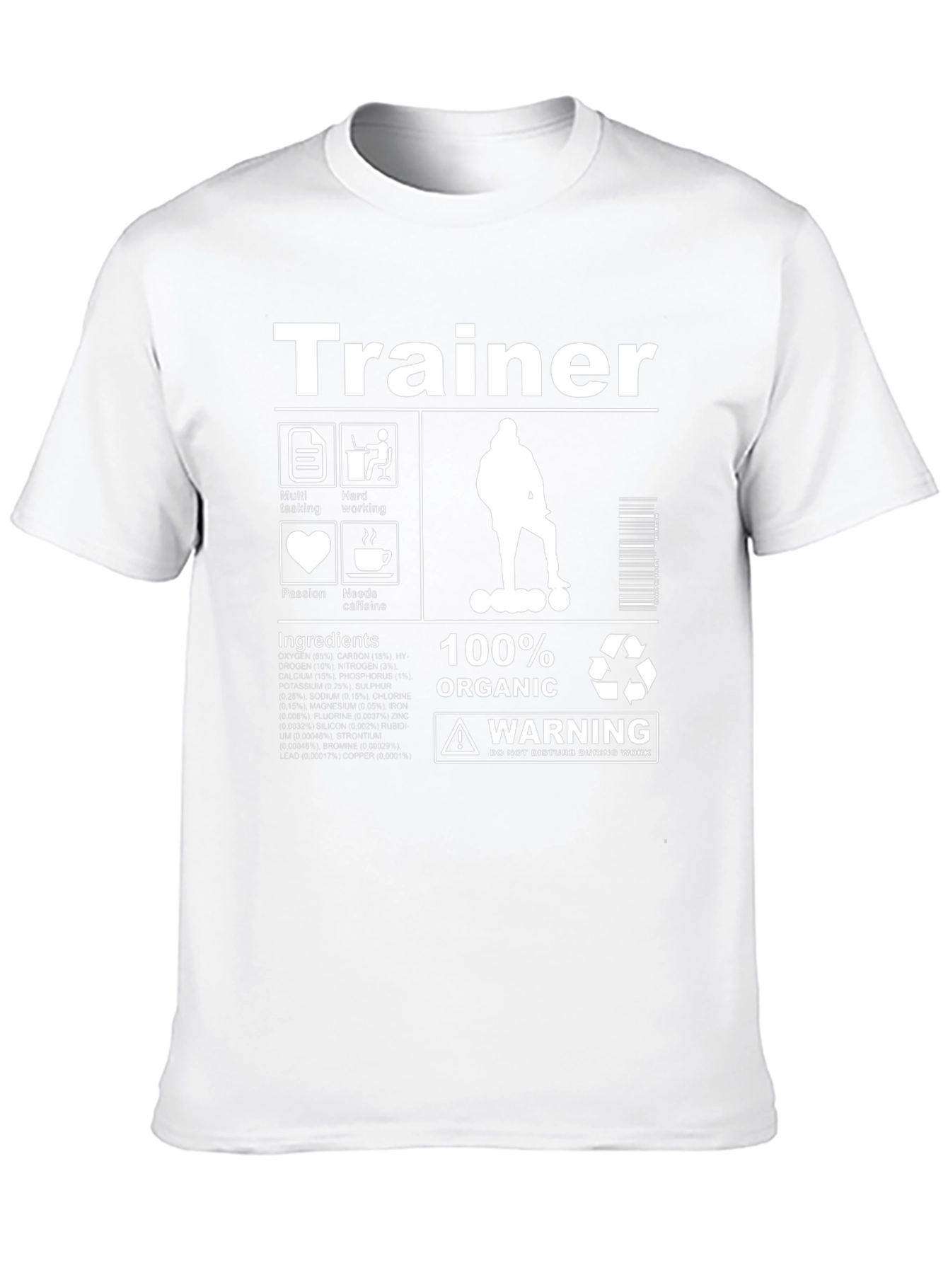 Trainer T-Shirt: 100% Organic Do Not Disturb