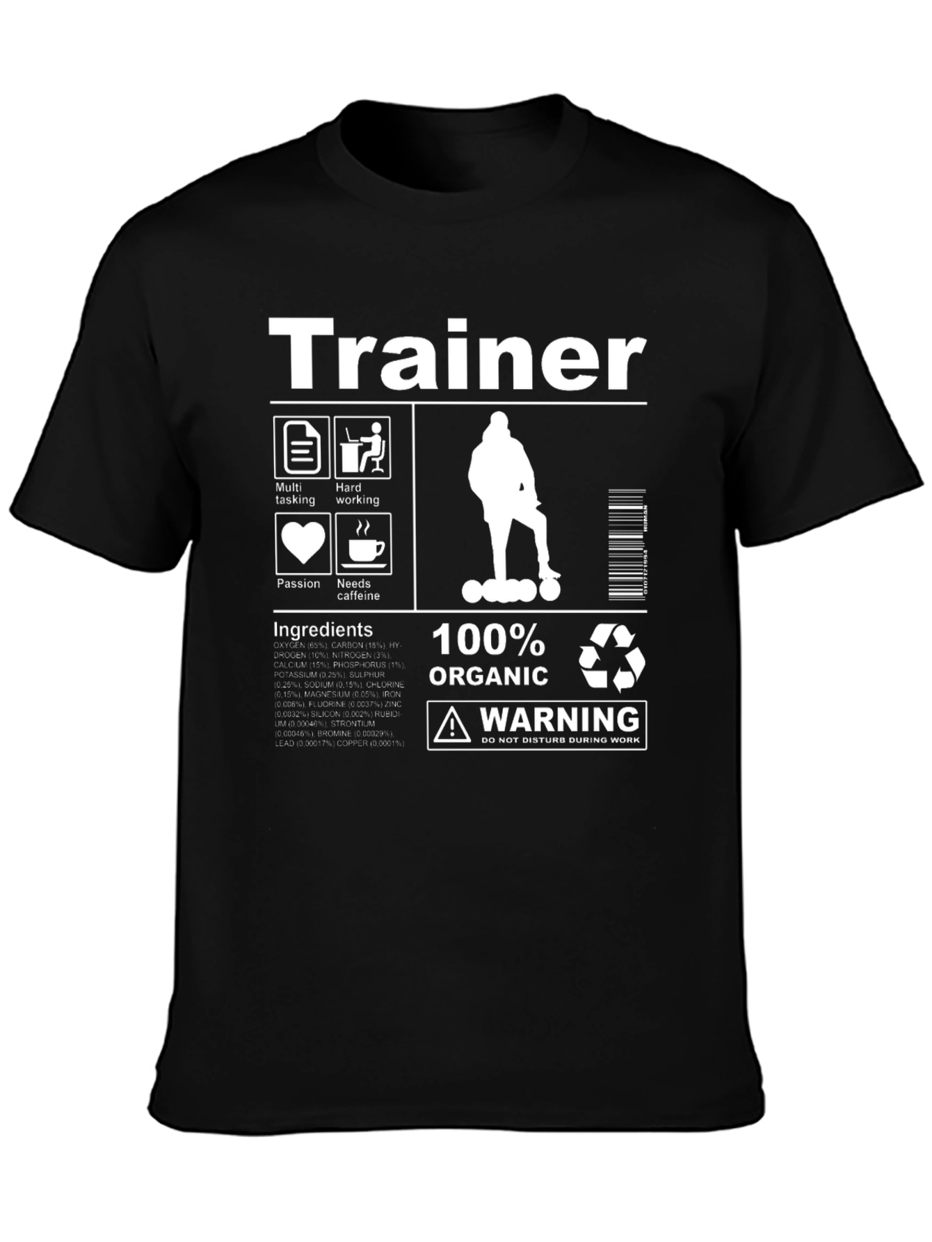 Trainer T-Shirt: 100% Organic Do Not Disturb