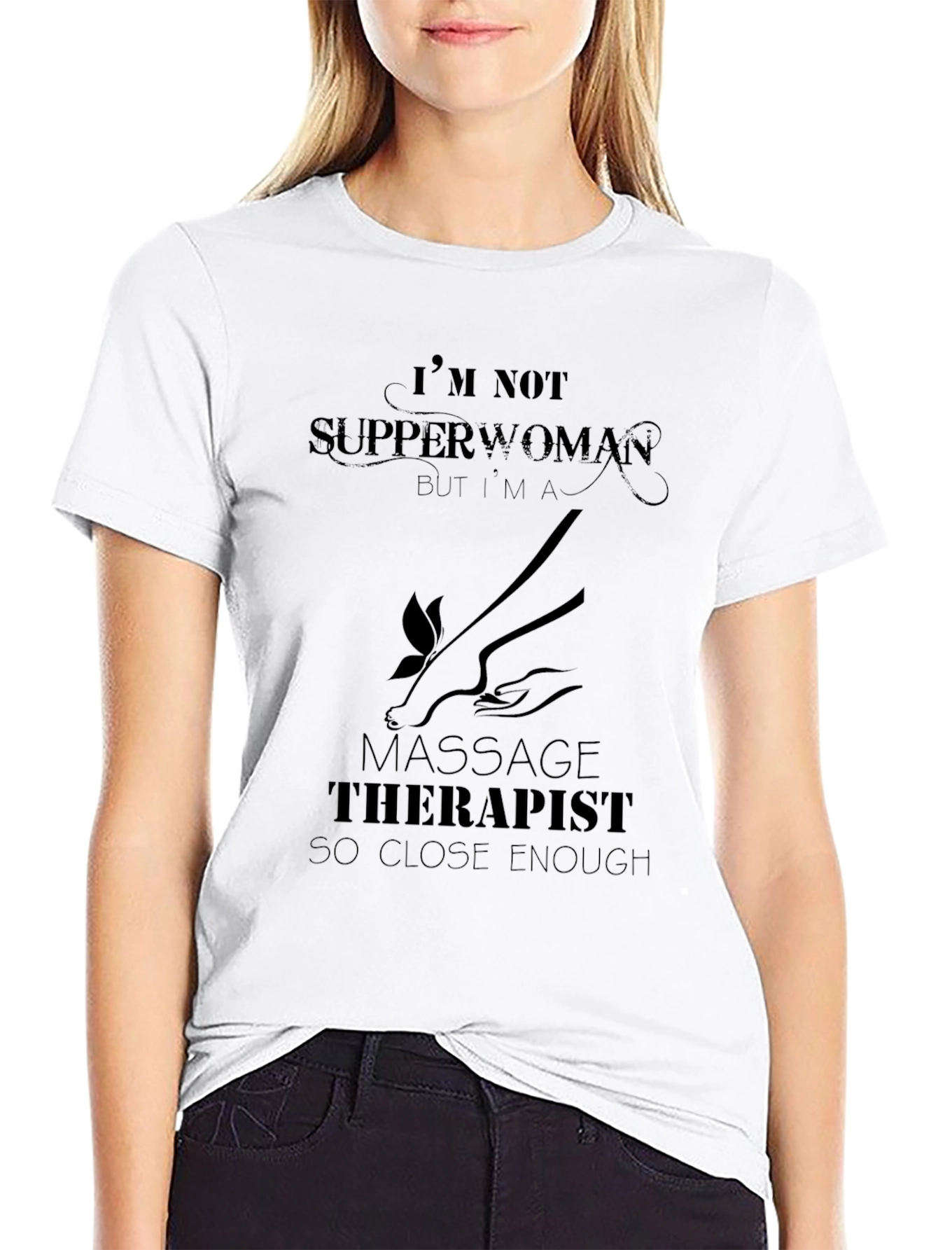 Massage Therapist Graphic T-Shirt - Funny Womens Tee