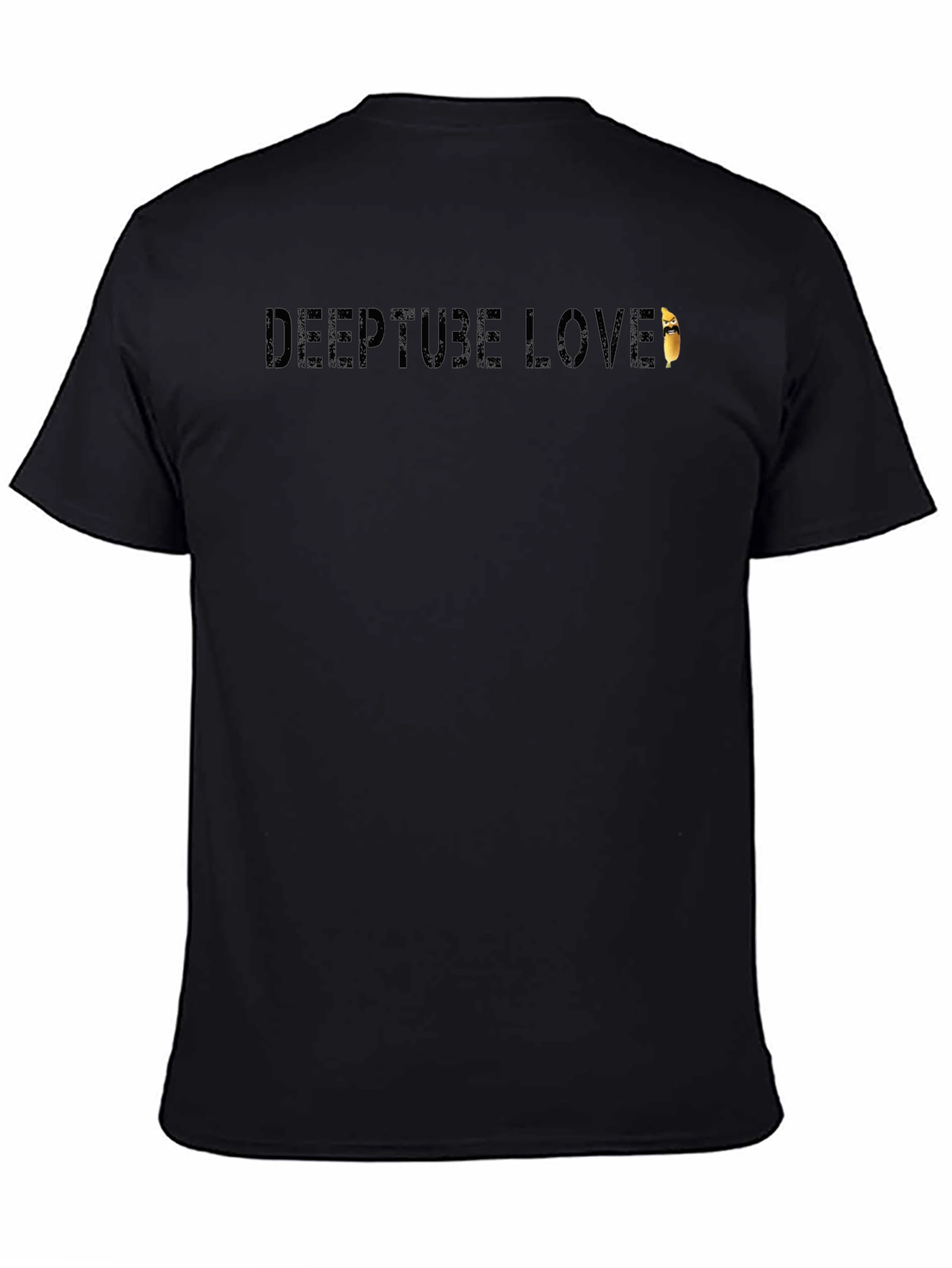 Deeptube Love Black T-Shirt - Soft & Stylish