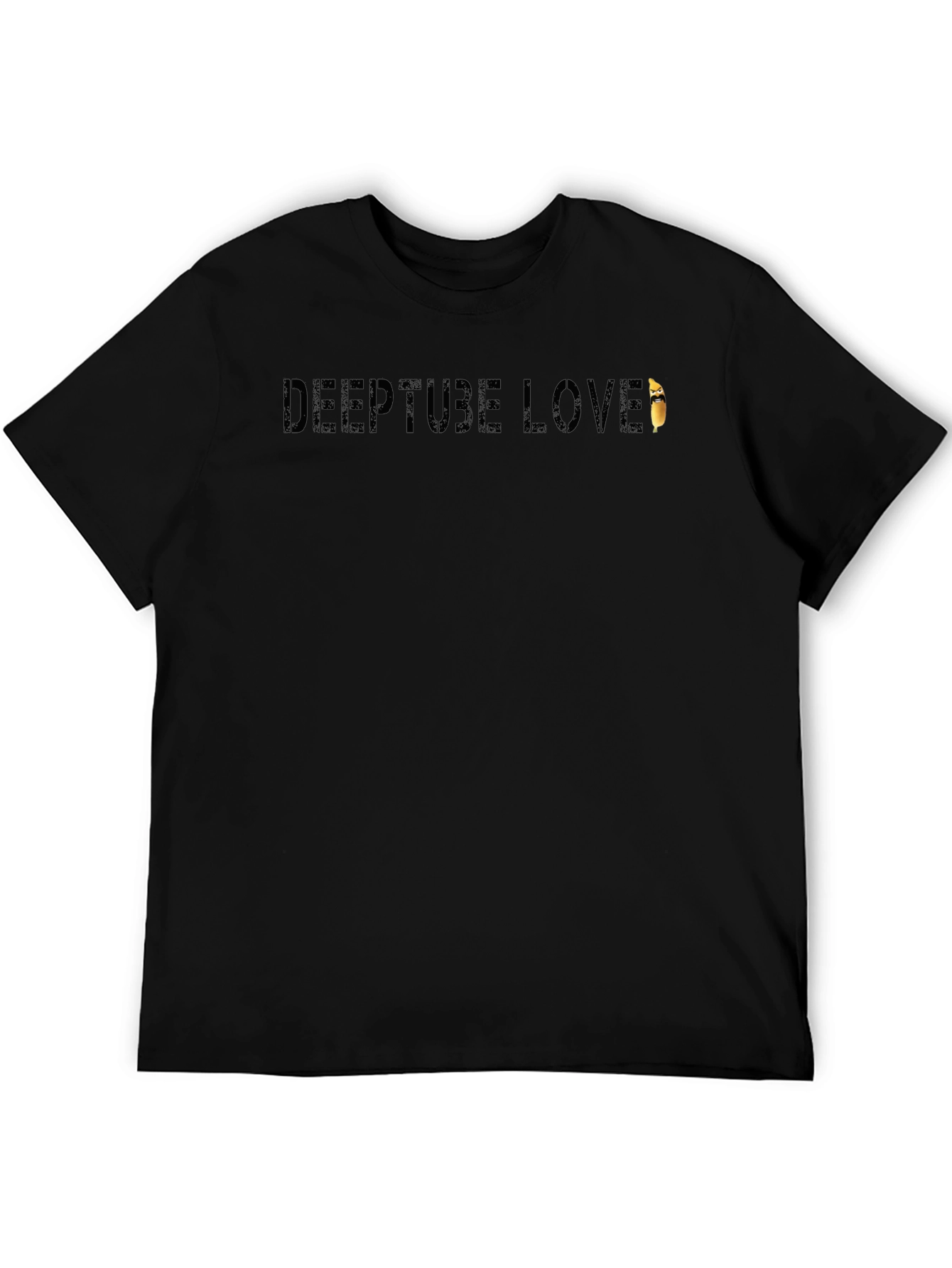 Deeptube Love Black T-Shirt - Soft & Stylish