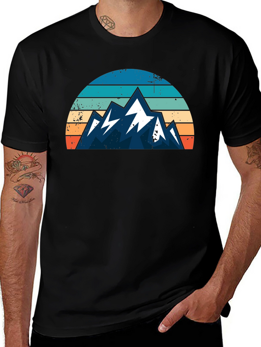 Retro Mountain T-Shirt: Adventure Awaits!
