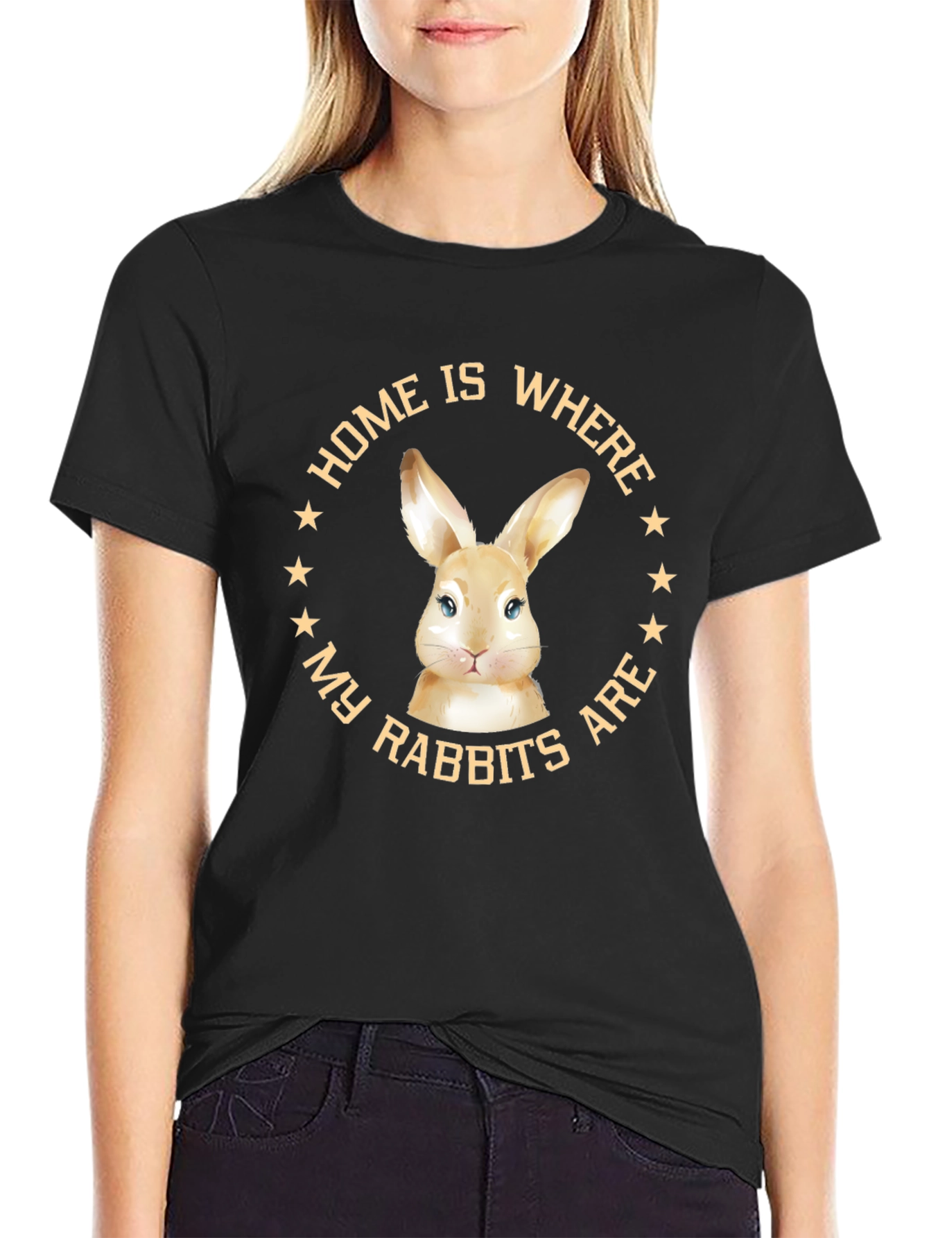Home Is Where My Rabbits Are Graphic Tee