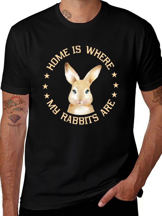 Home Is Where My Rabbits Are Graphic Tee