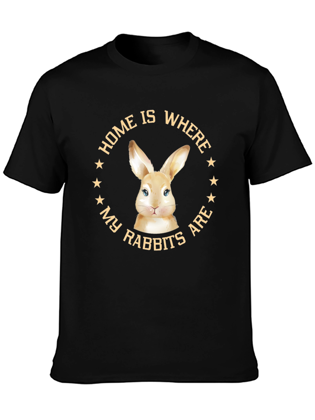 Home Is Where My Rabbits Are Graphic Tee