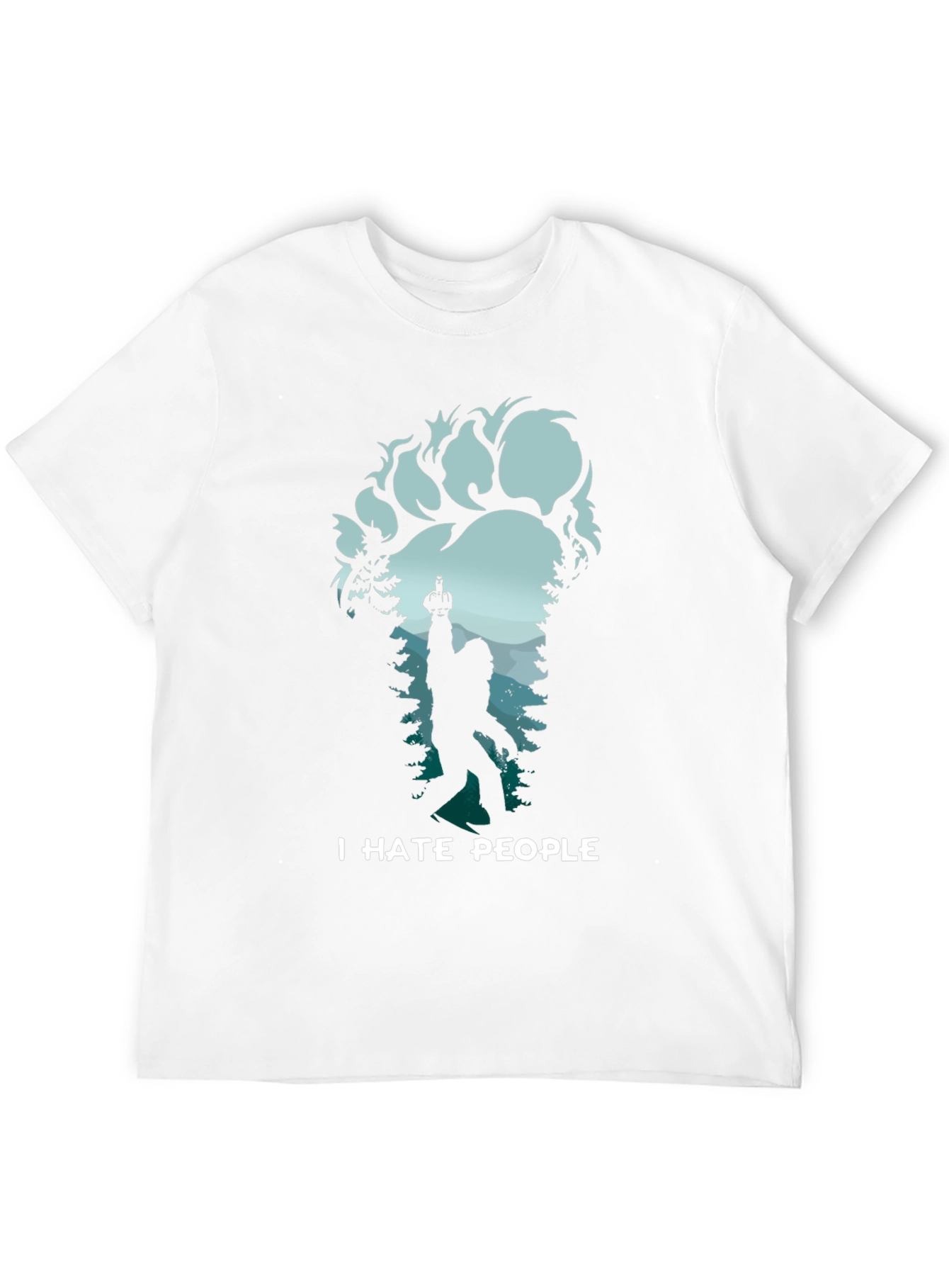 I Hate People Bigfoot T-Shirt