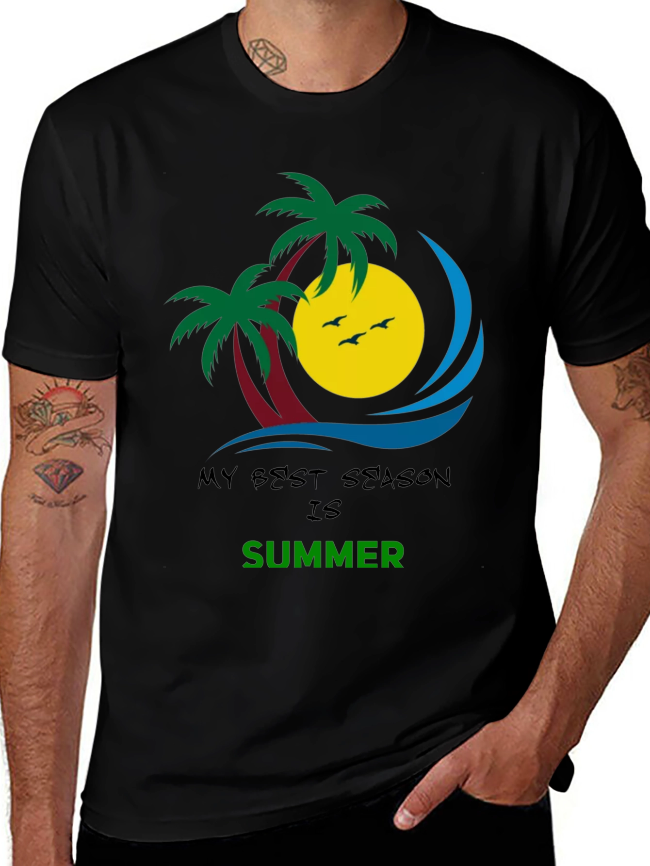 Summer Season Graphic T-Shirt