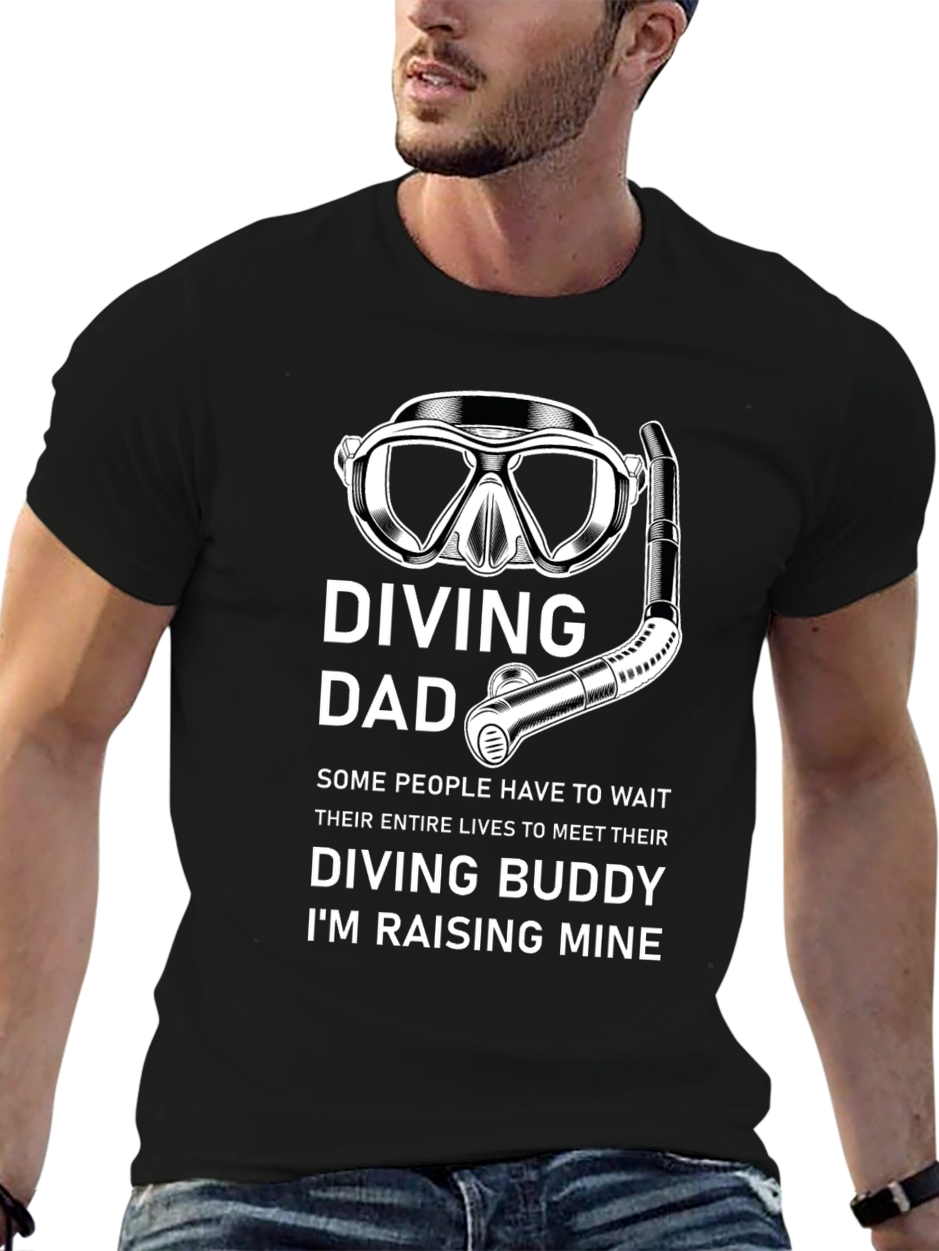 Diving Dad T-Shirt - Raise Your Diving Buddy