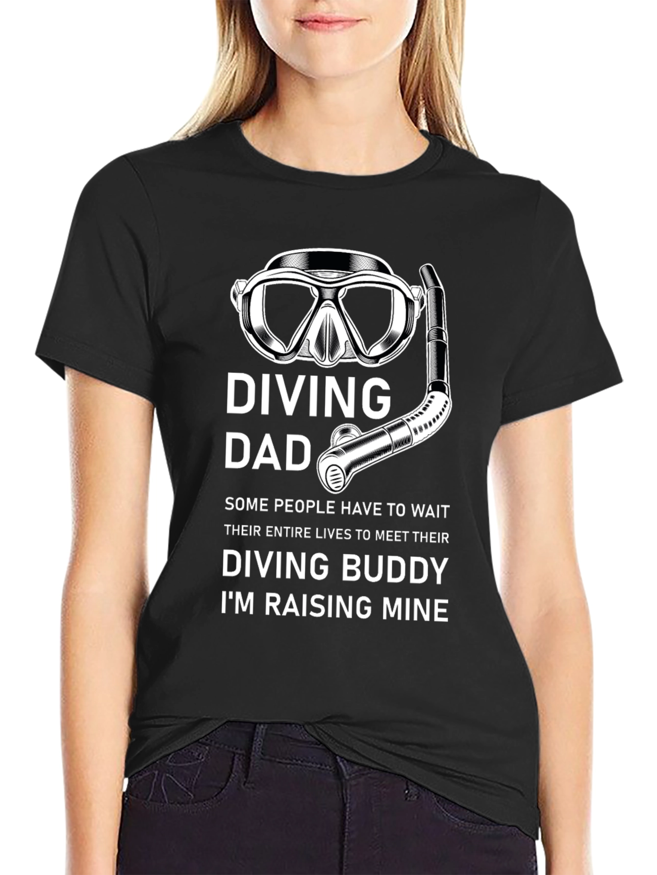 Diving Dad T-Shirt - Raise Your Diving Buddy