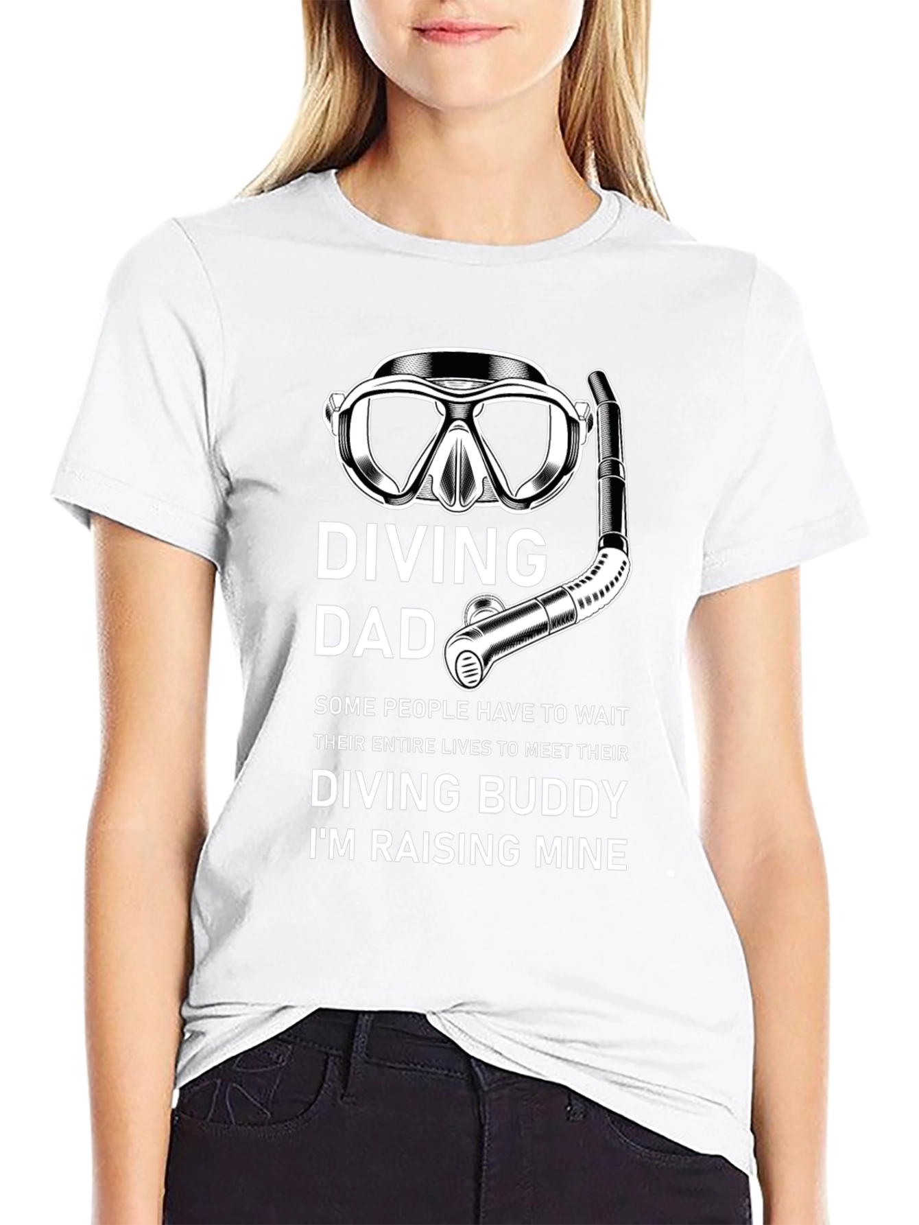 Diving Dad T-Shirt - Raise Your Diving Buddy