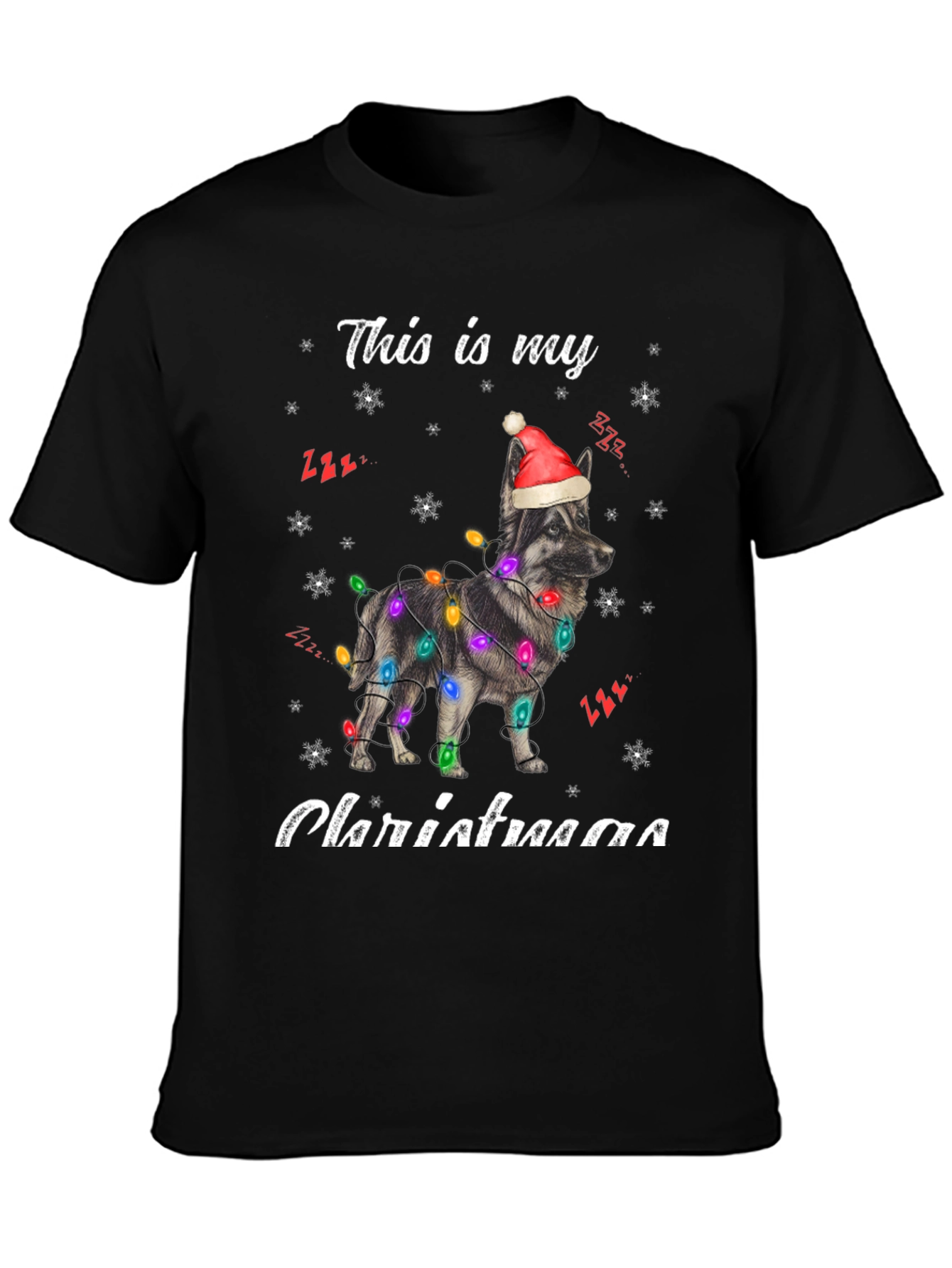 Dog Christmas Lights T-Shirt