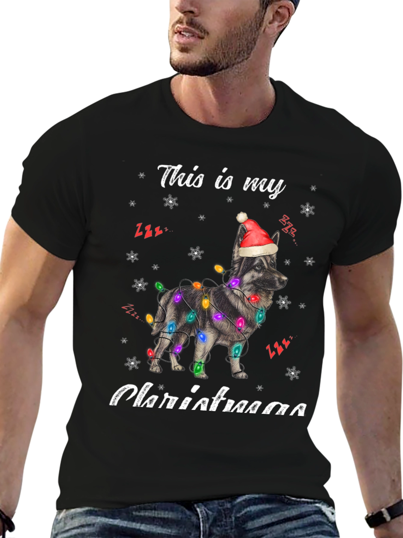 Dog Christmas Lights T-Shirt