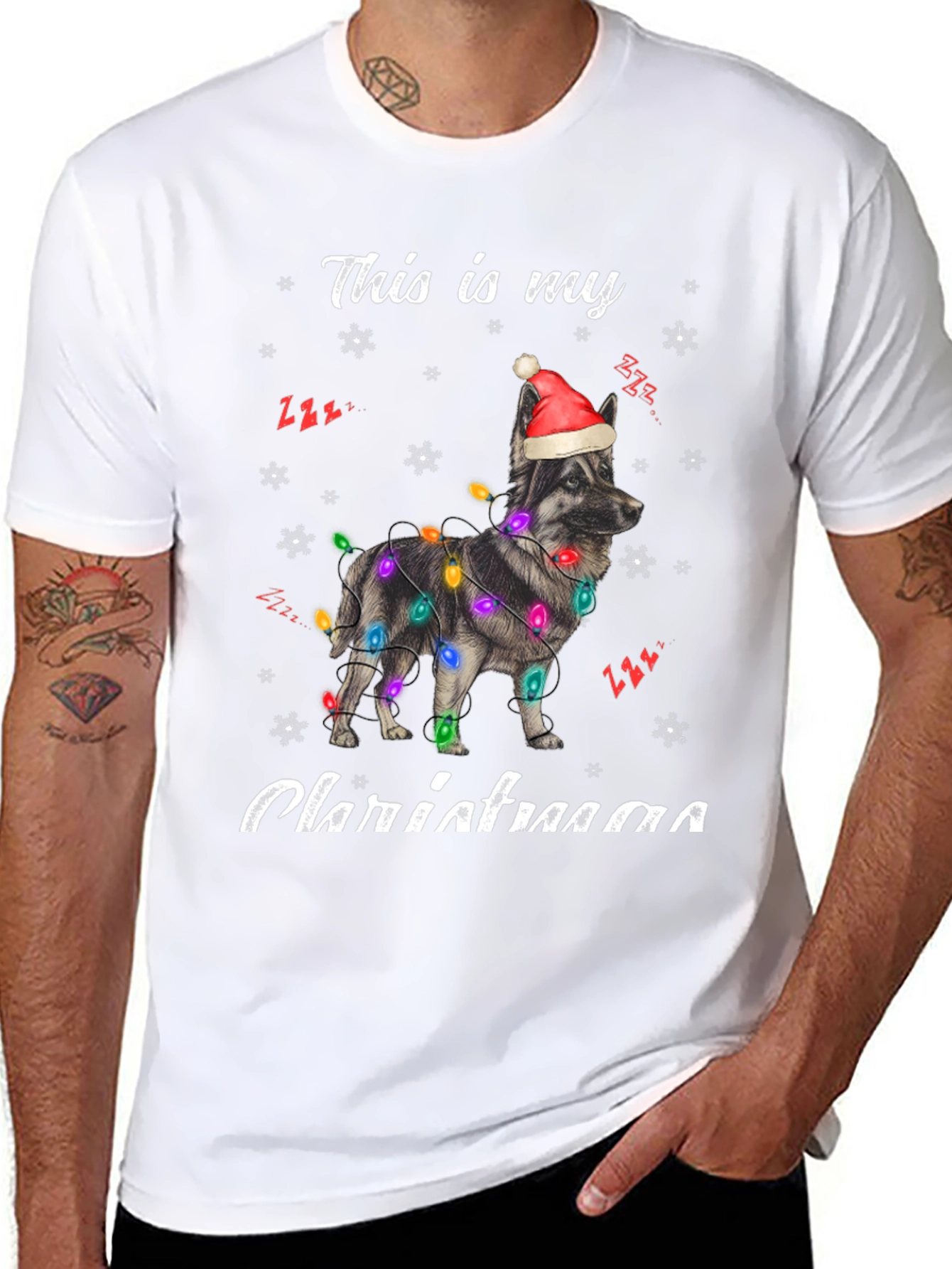 Dog Christmas Lights T-Shirt