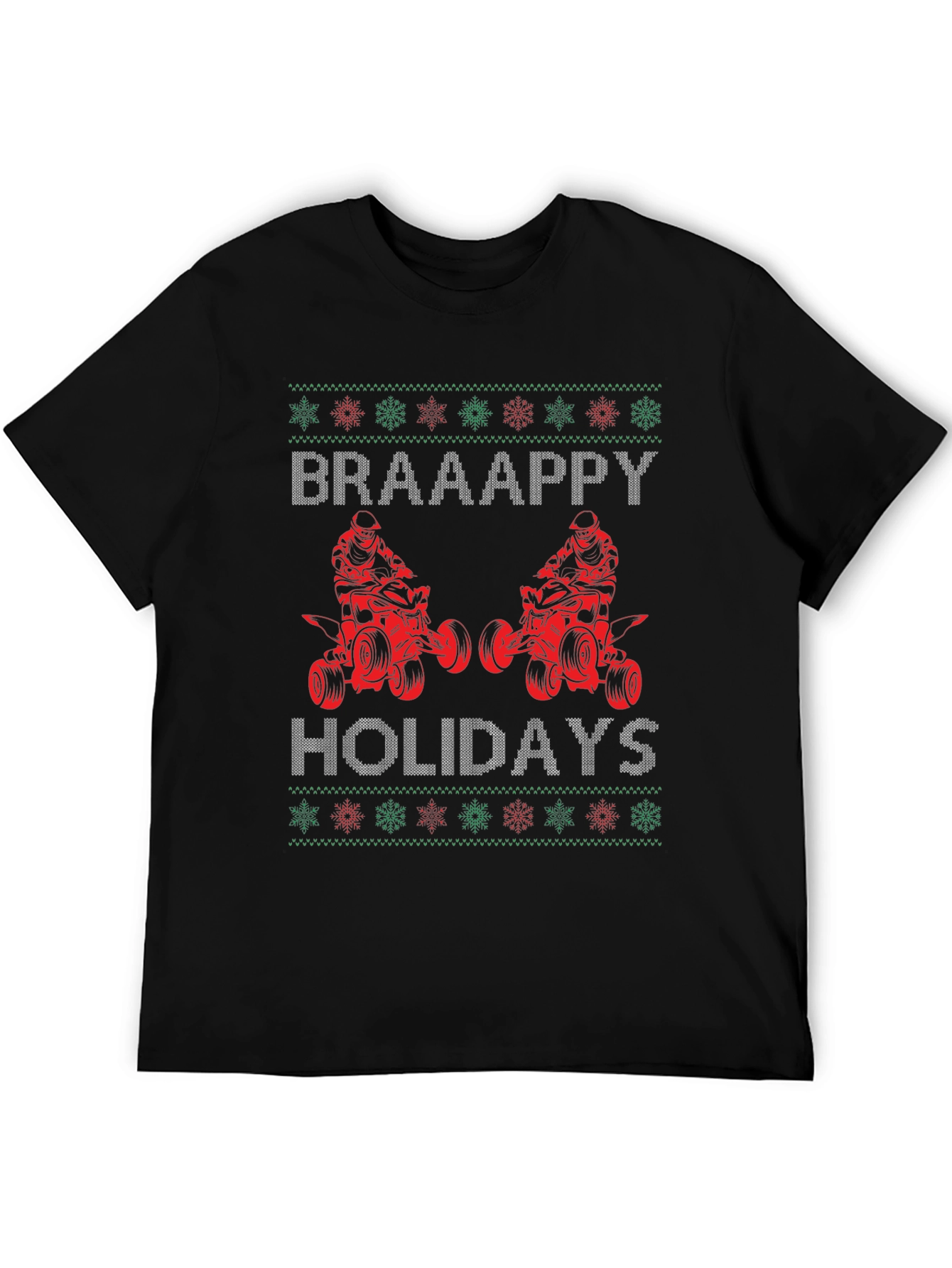 Braaappy Holidays ATV Christmas T-Shirt