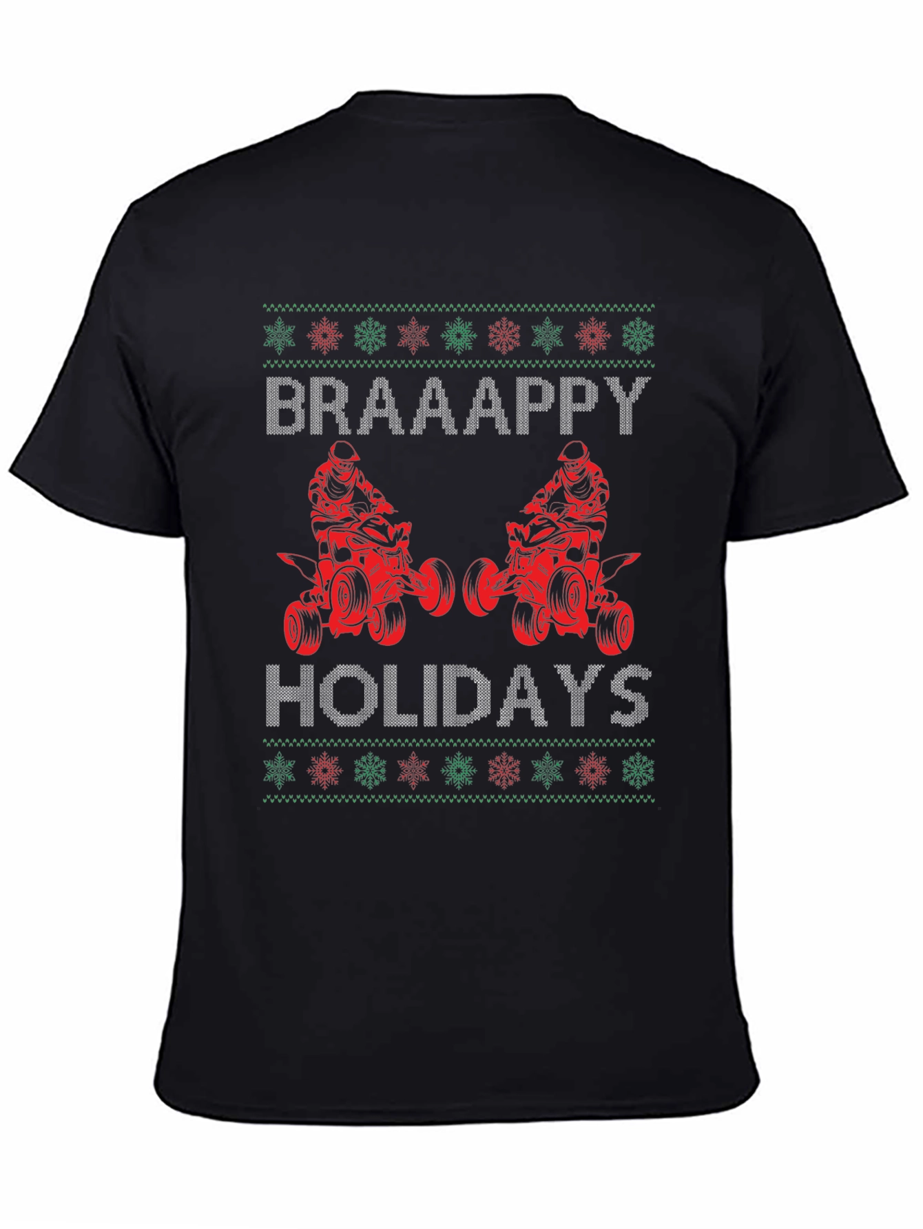 Braaappy Holidays ATV Christmas T-Shirt