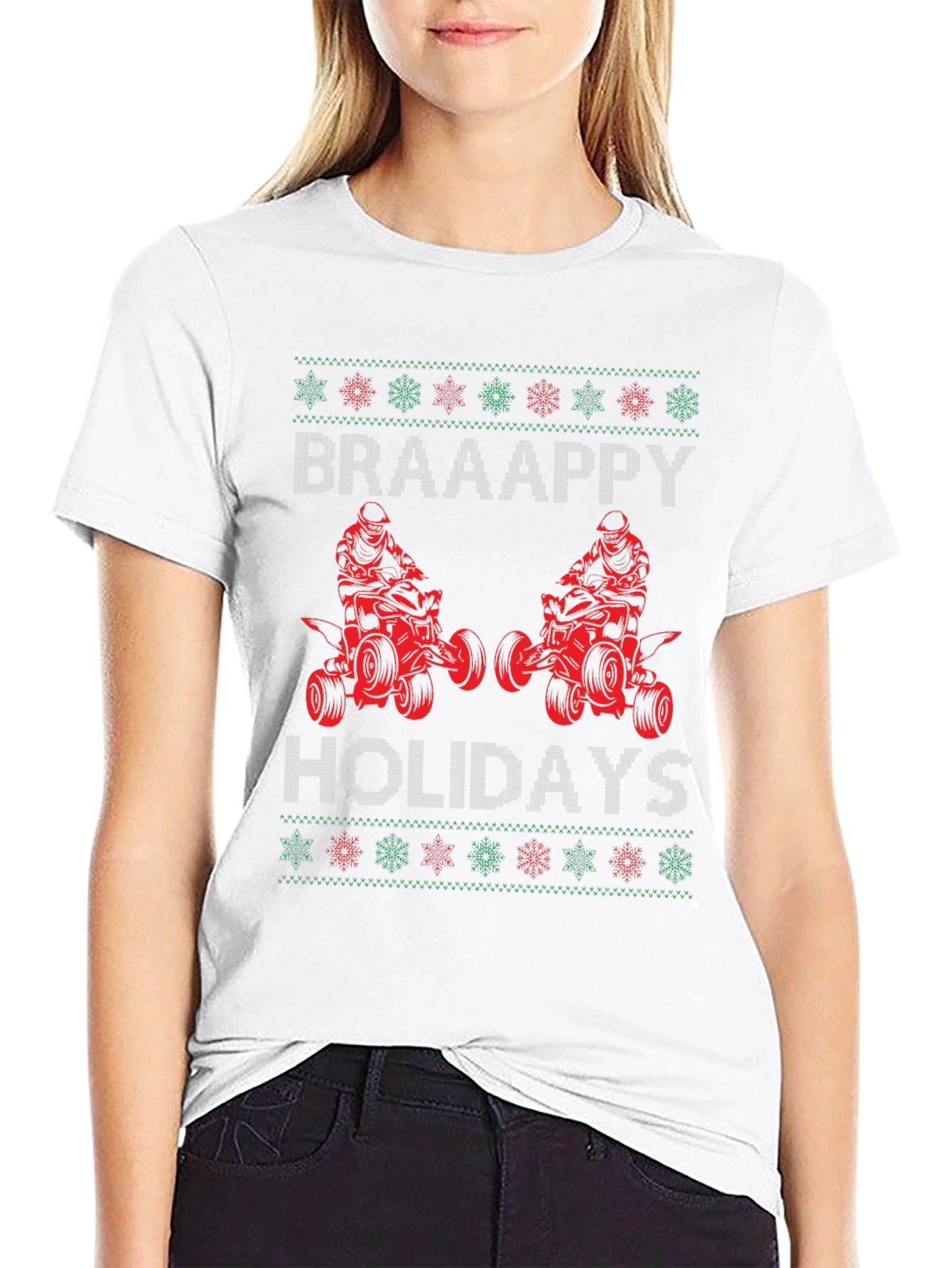 Braaappy Holidays ATV Christmas T-Shirt