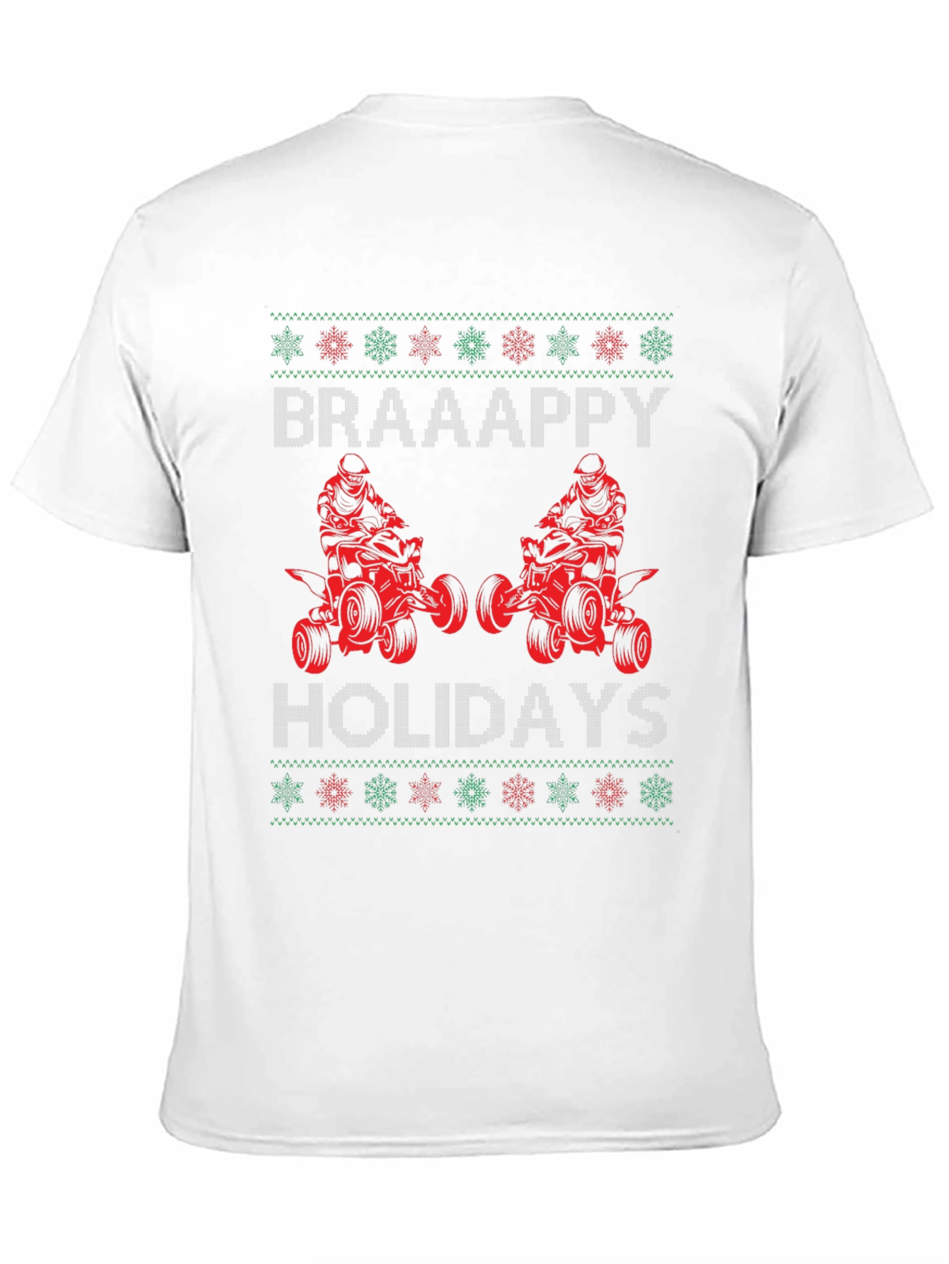 Braaappy Holidays ATV Christmas T-Shirt