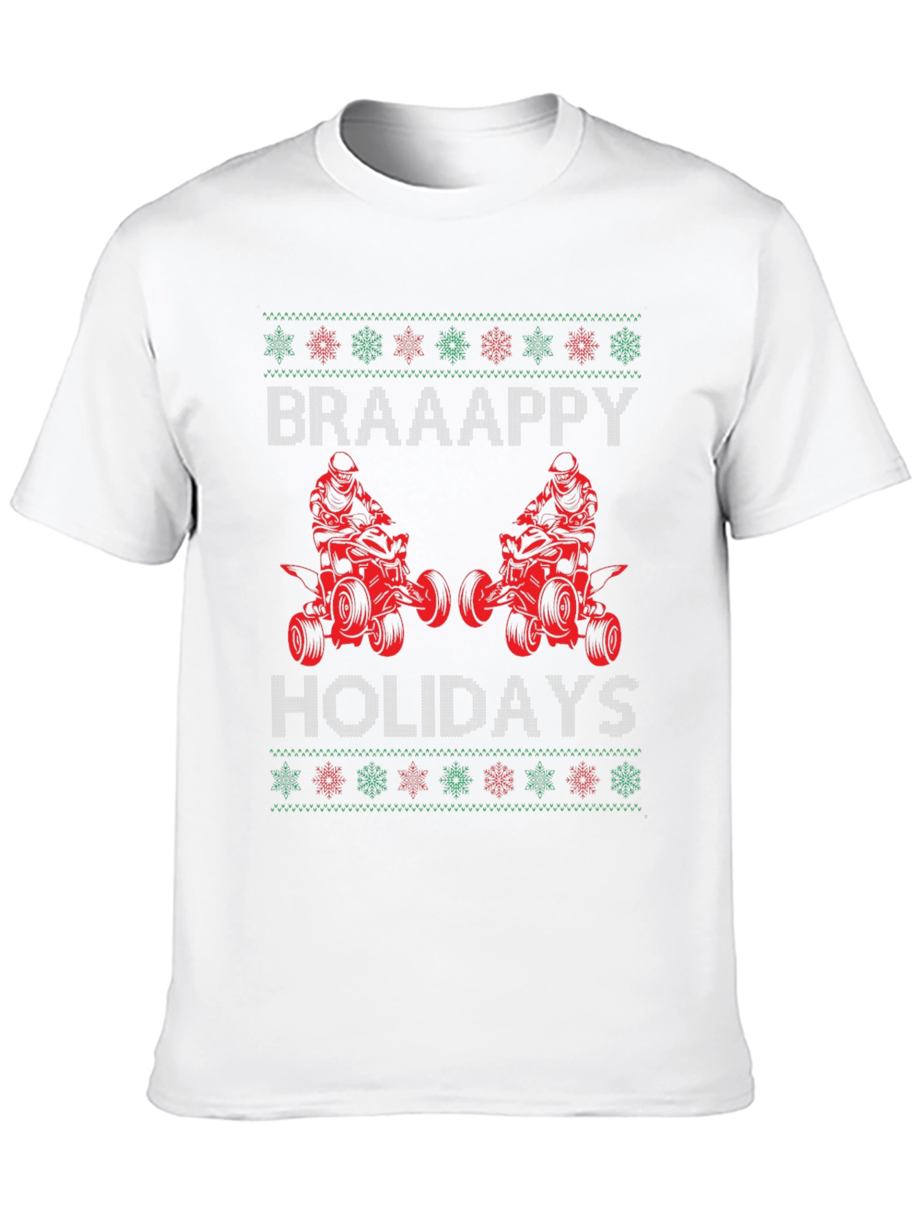 Braaappy Holidays ATV Christmas T-Shirt