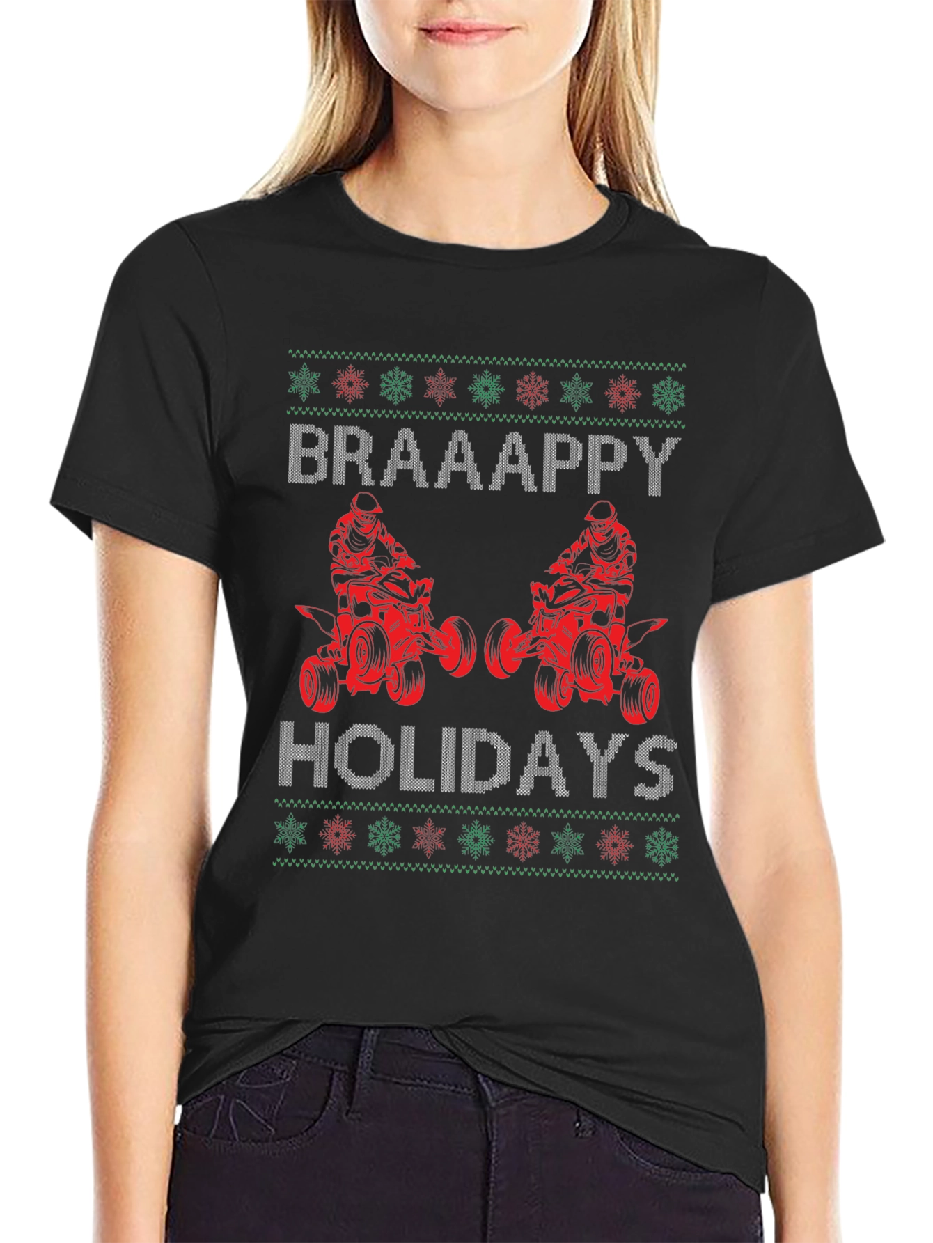 Braaappy Holidays ATV Christmas T-Shirt