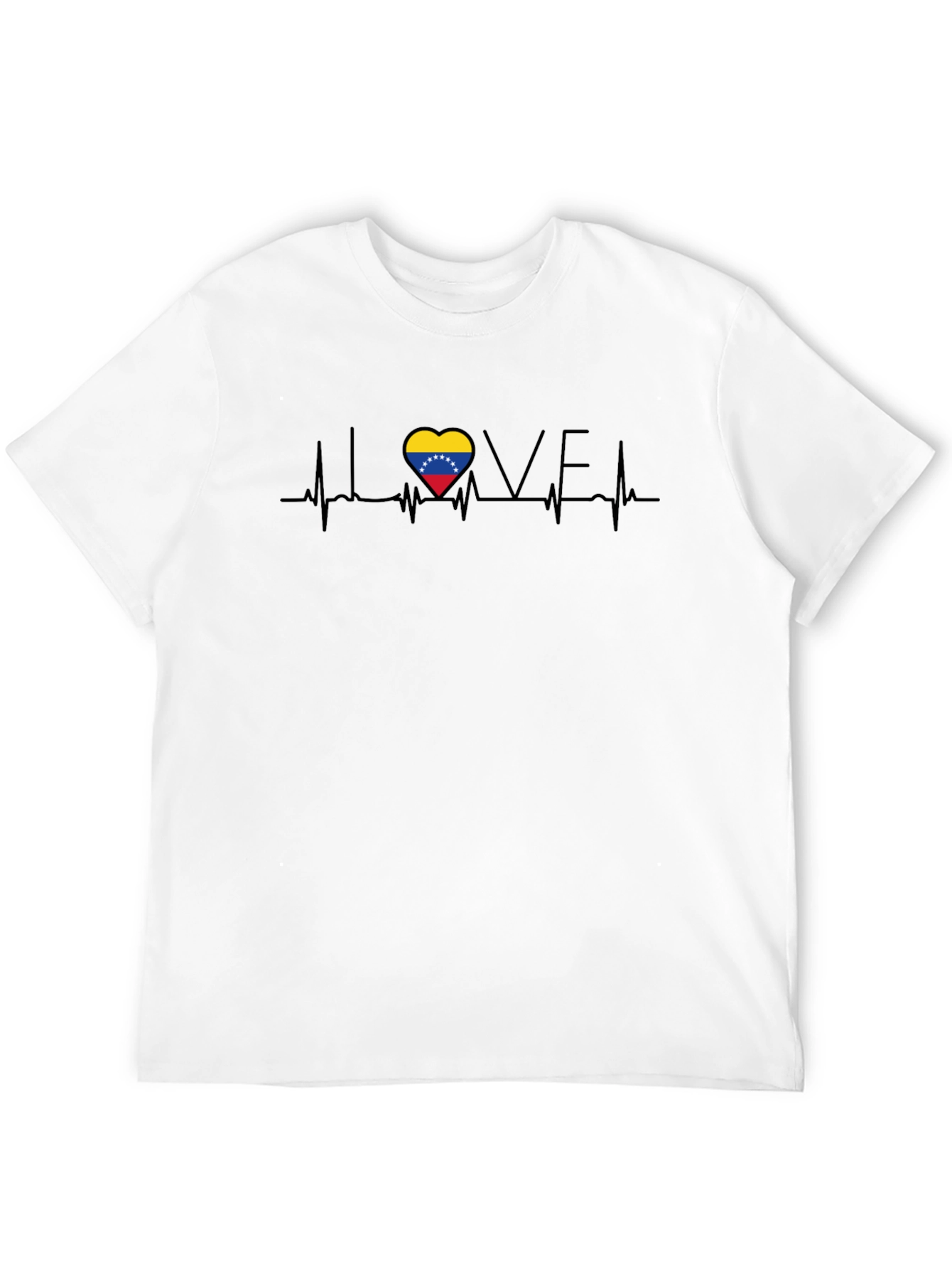 Venezuela Heartbeat Love T-Shirt - Stylish Patriotic Tee