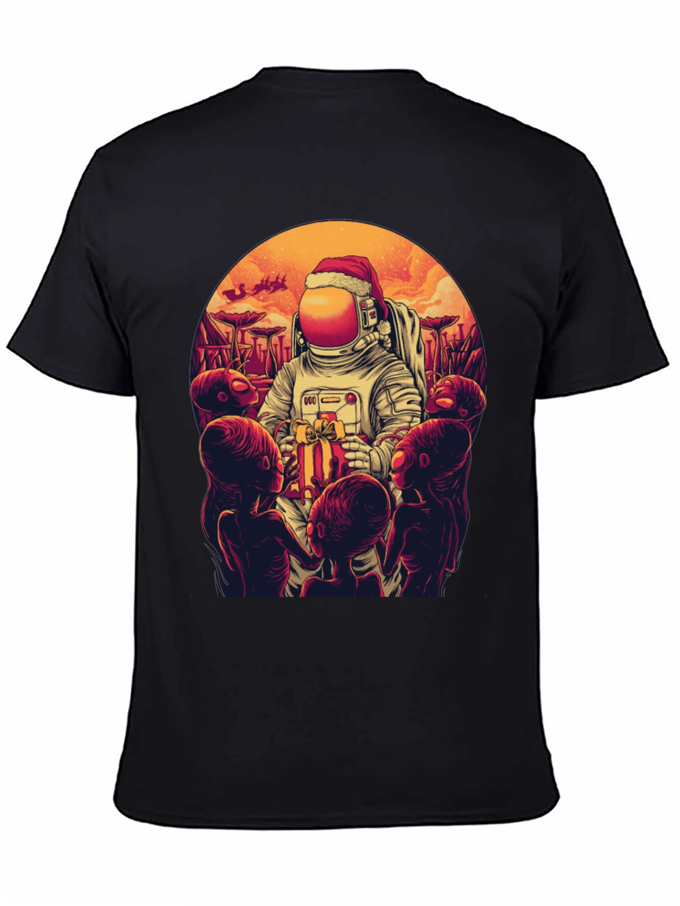 Cosmic Christmas T-Shirt - Astronaut Alien Gift