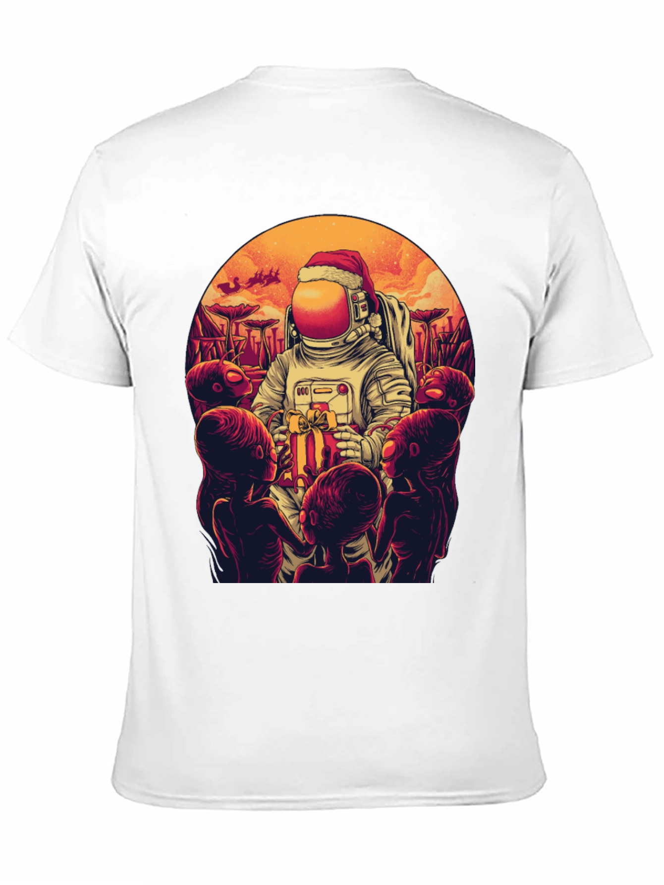 Cosmic Christmas T-Shirt - Astronaut Alien Gift