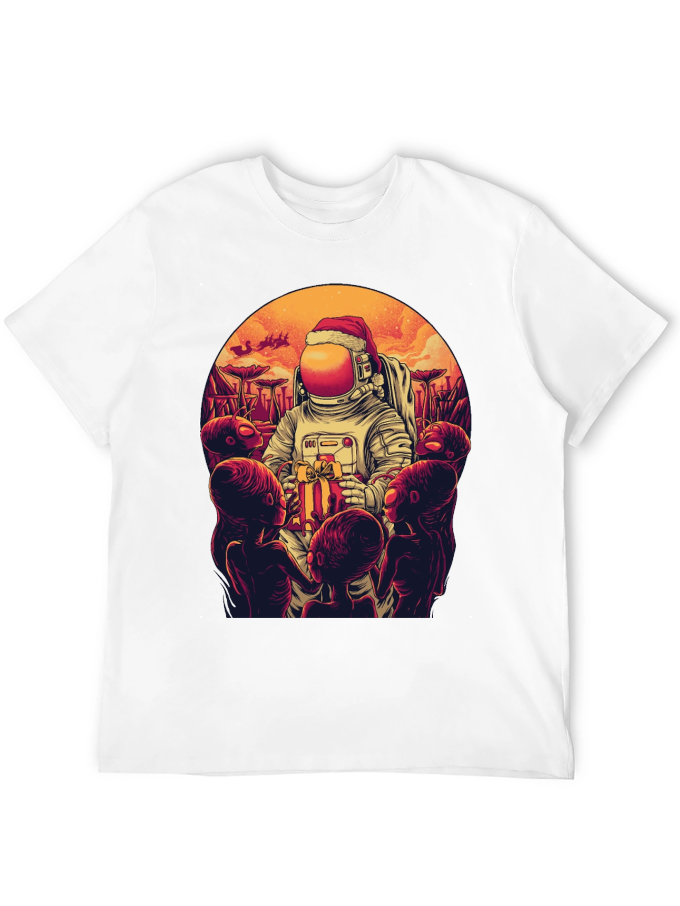 Cosmic Christmas T-Shirt - Astronaut Alien Gift