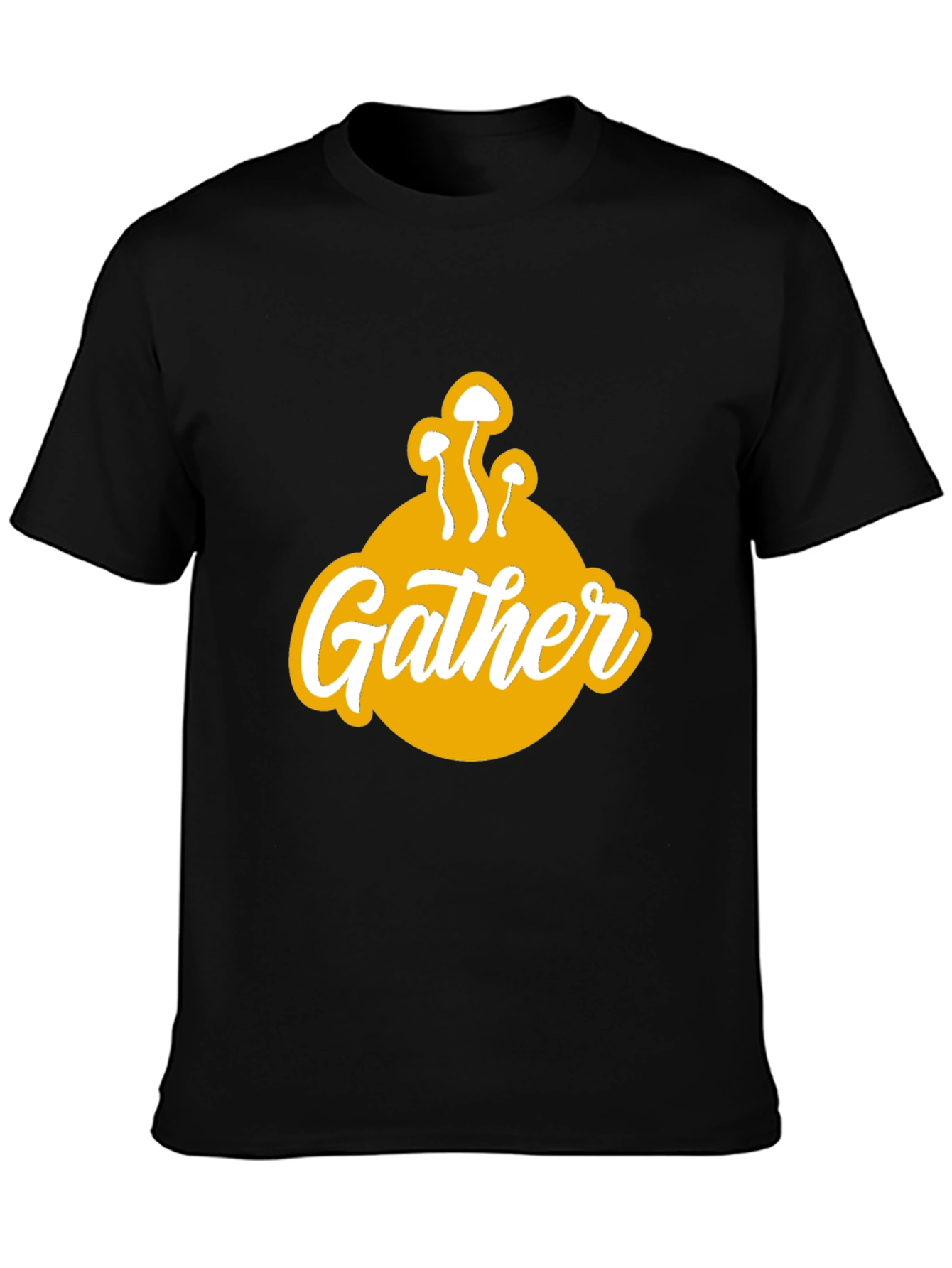 Gather Mushroom Graphic Tee - Soft Cotton Blend