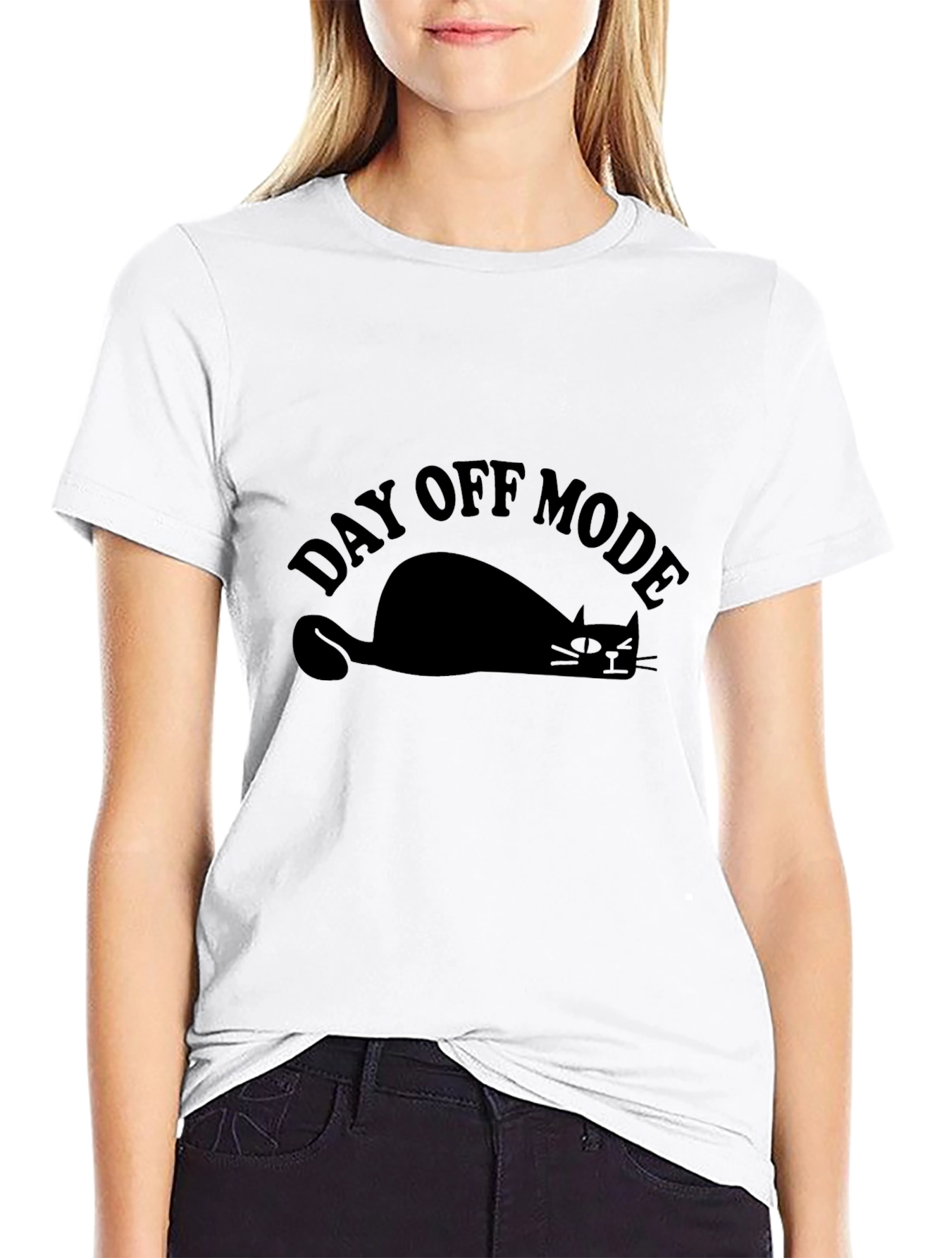 Day Off Mode Lazy Cat T-Shirt