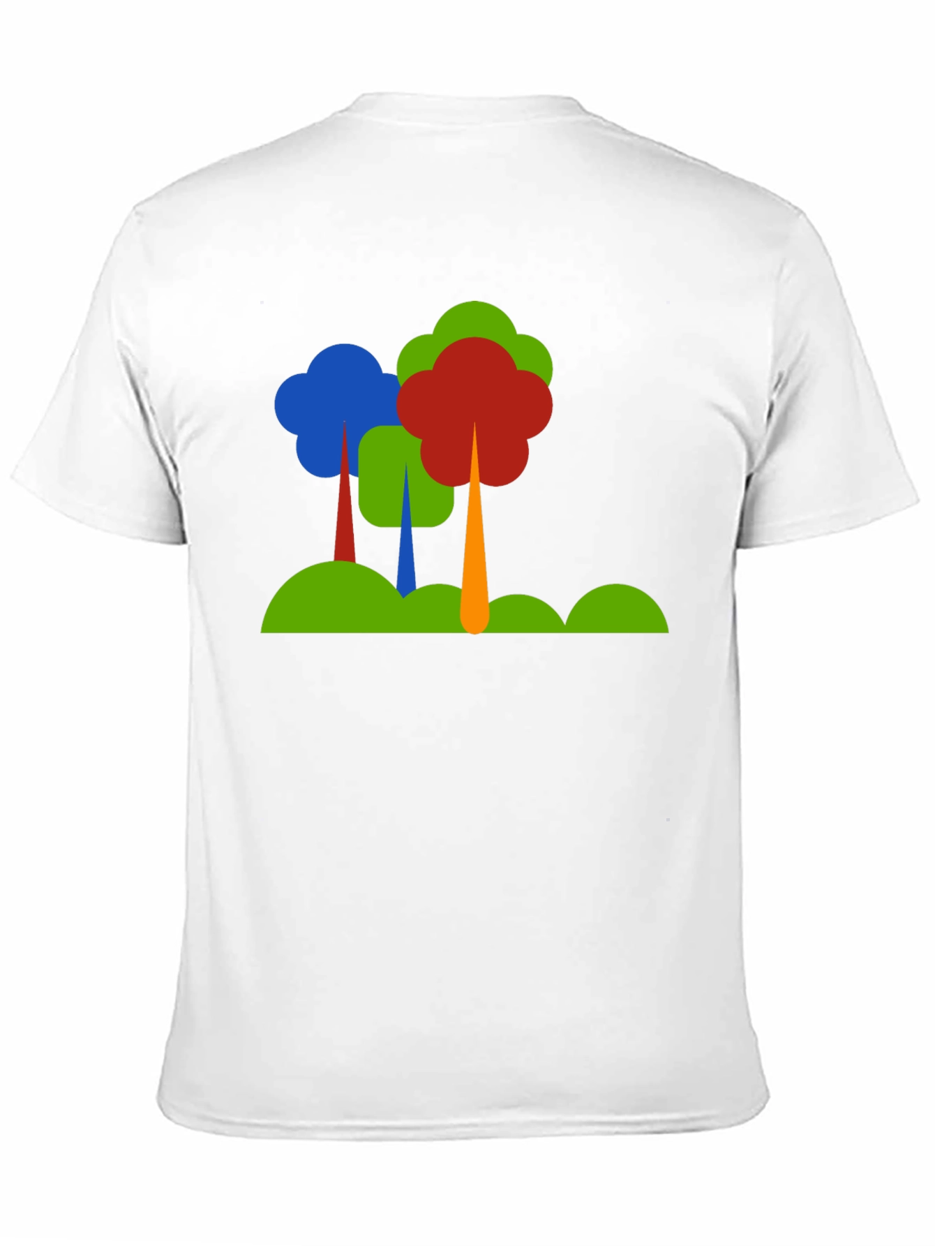 Abstract Tree Graphic Black T-Shirt