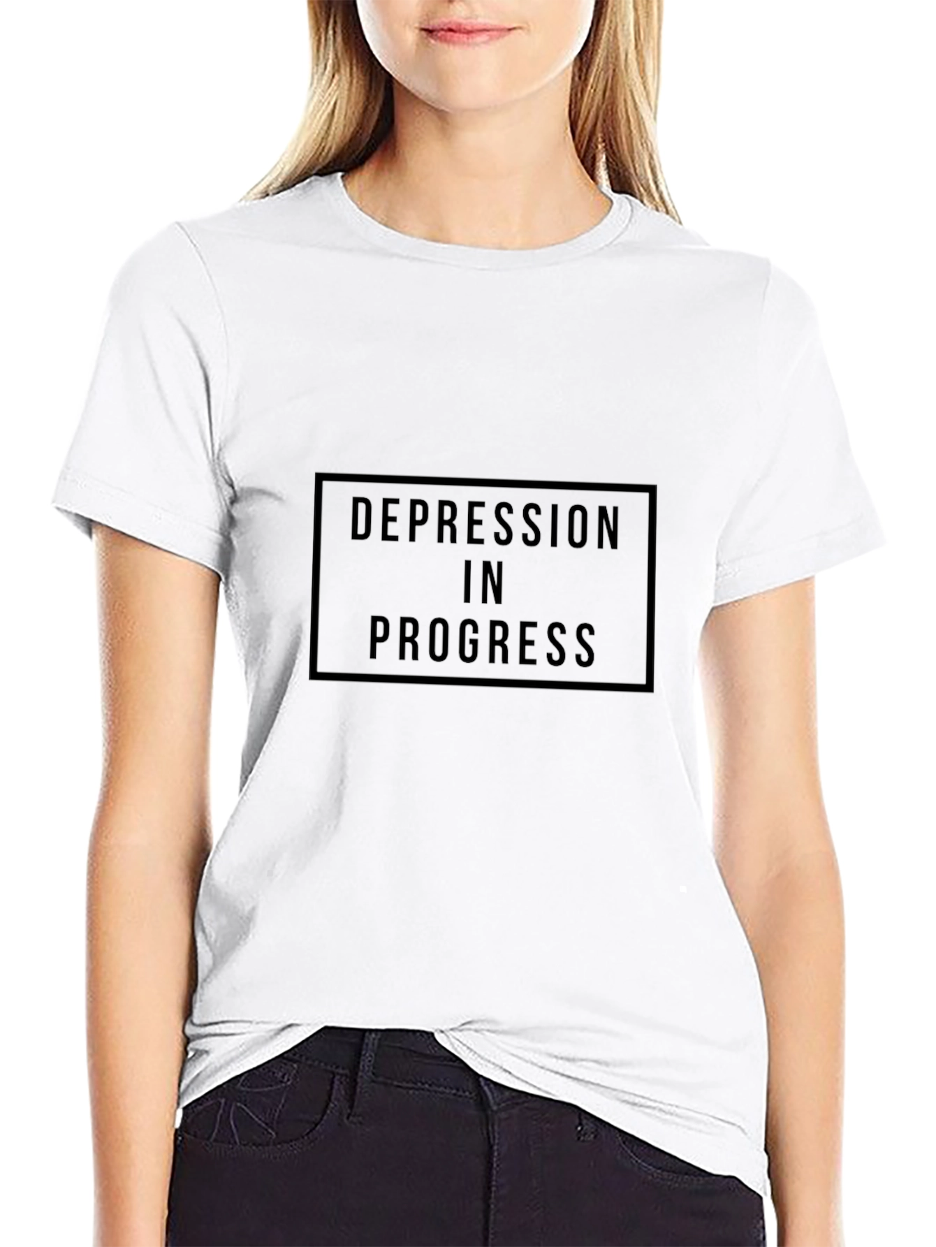 Depression in Progress Graphic Tee - Black