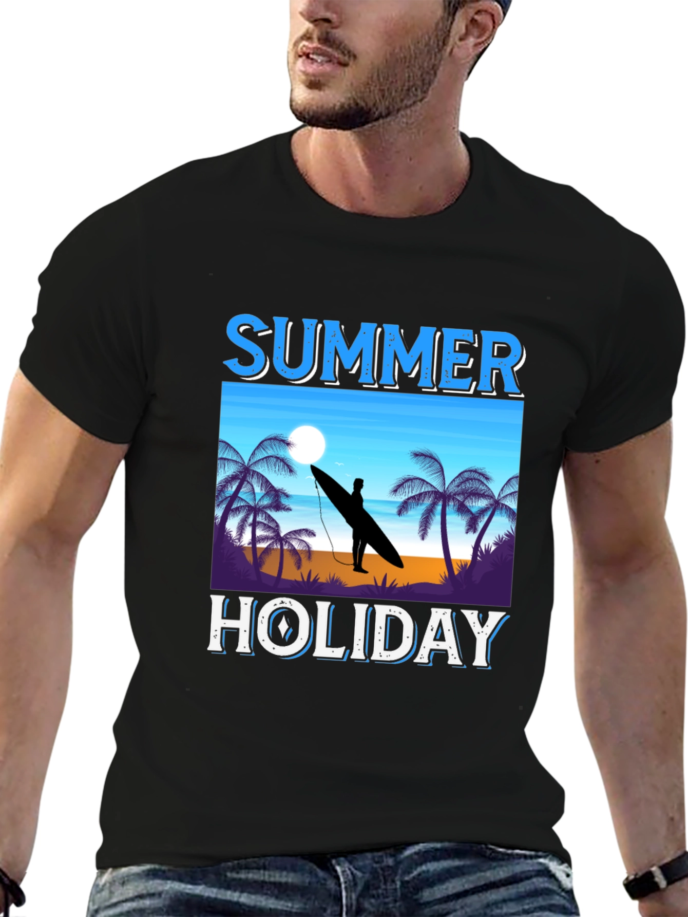 Summer Holiday Graphic T-Shirt - Beach Vibe