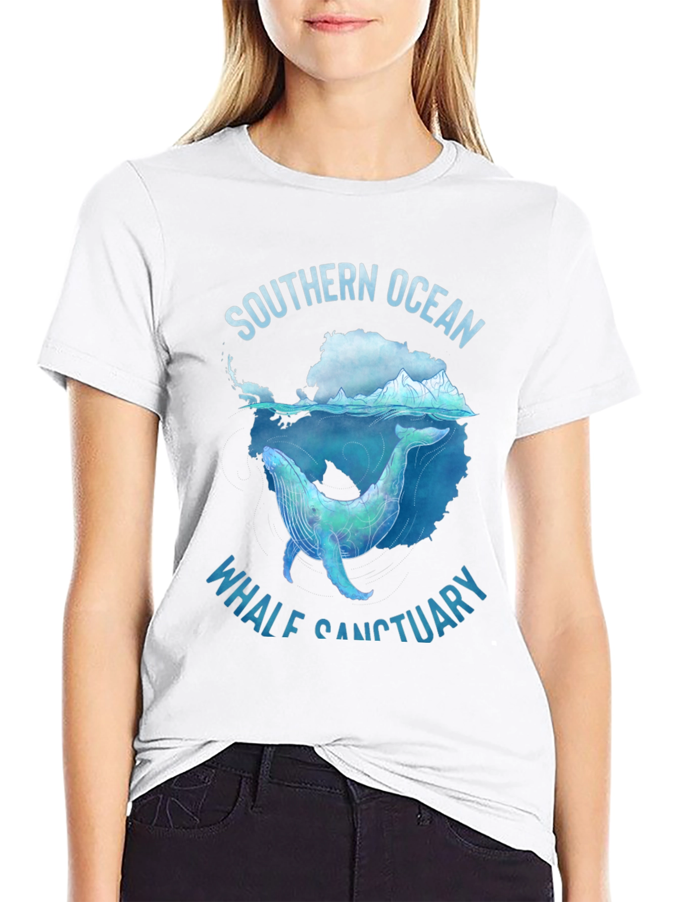 Southern Ocean Whale Sanctuary Graphic Tee