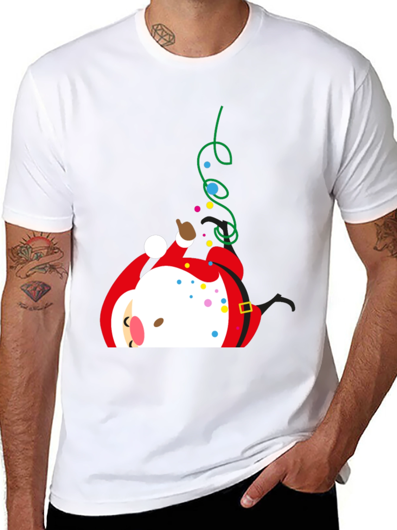 Santa T-Shirt - Funny Christmas Design