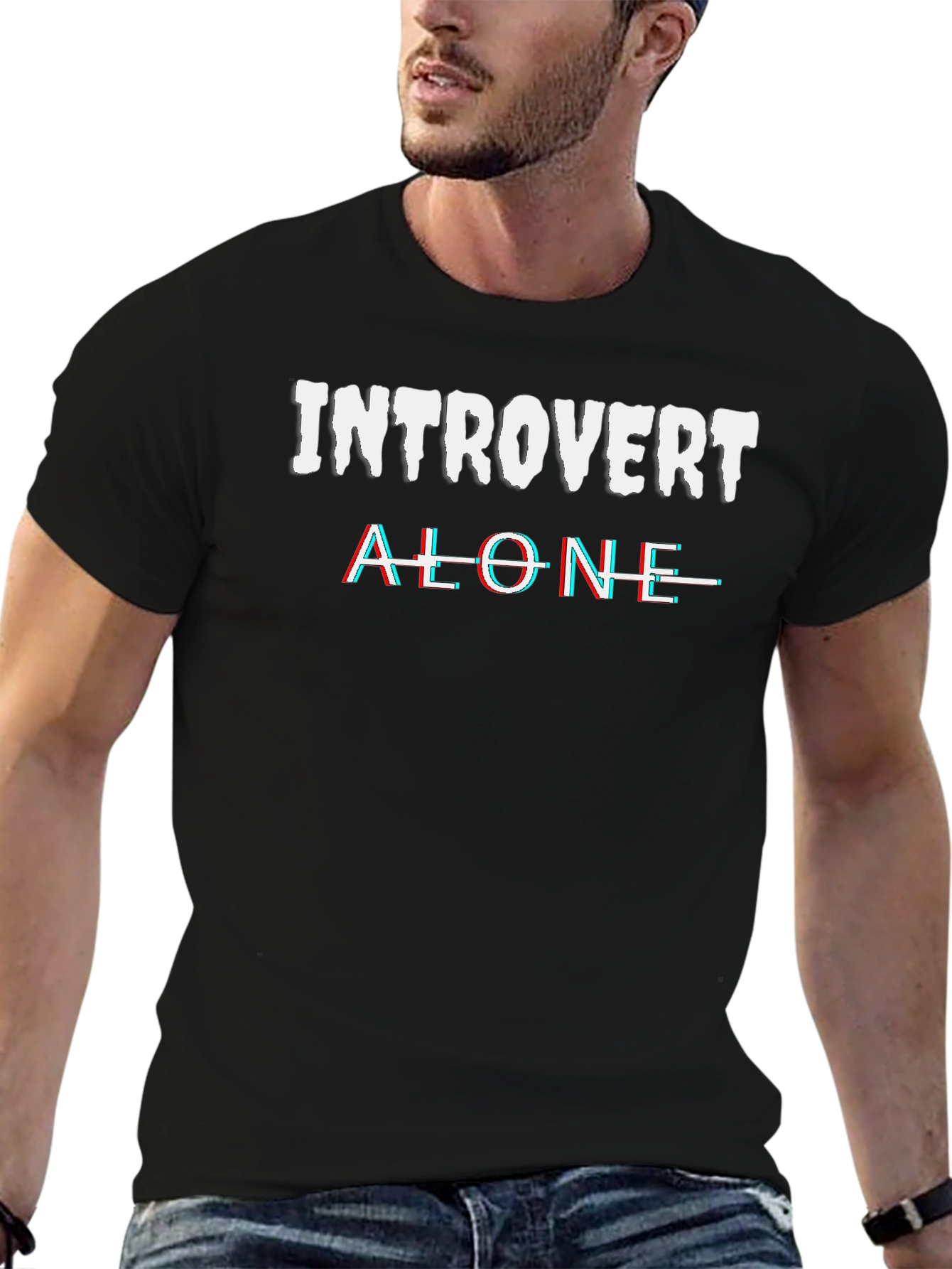 Introvert Alone Graphic T-Shirt