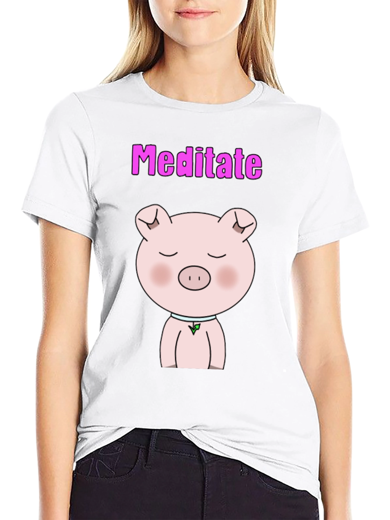 Meditate Pig T-Shirt
