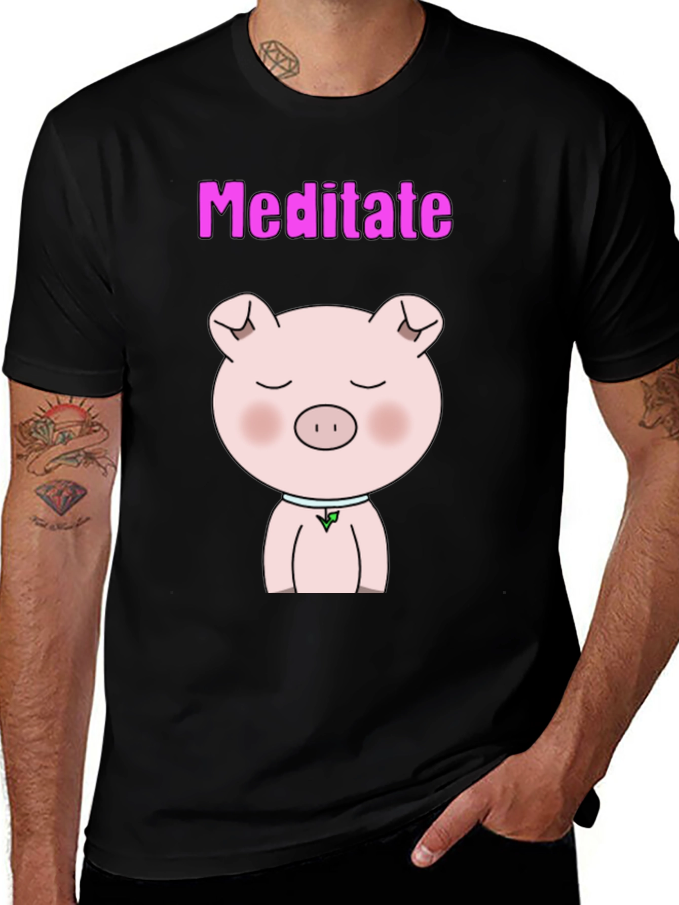 Meditate Pig T-Shirt